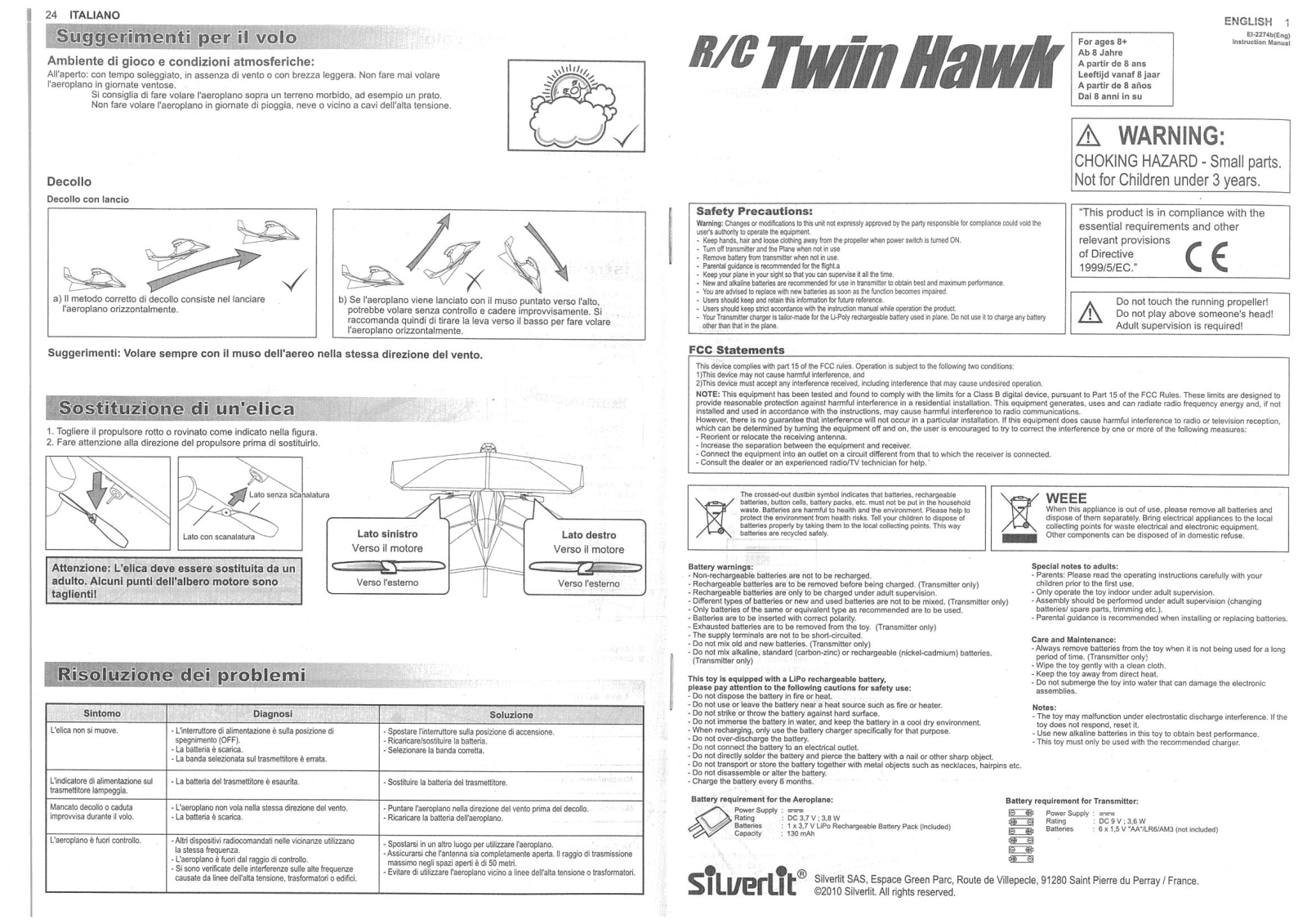 Silverlit Twin Hawk User guide - ManualMachine.com