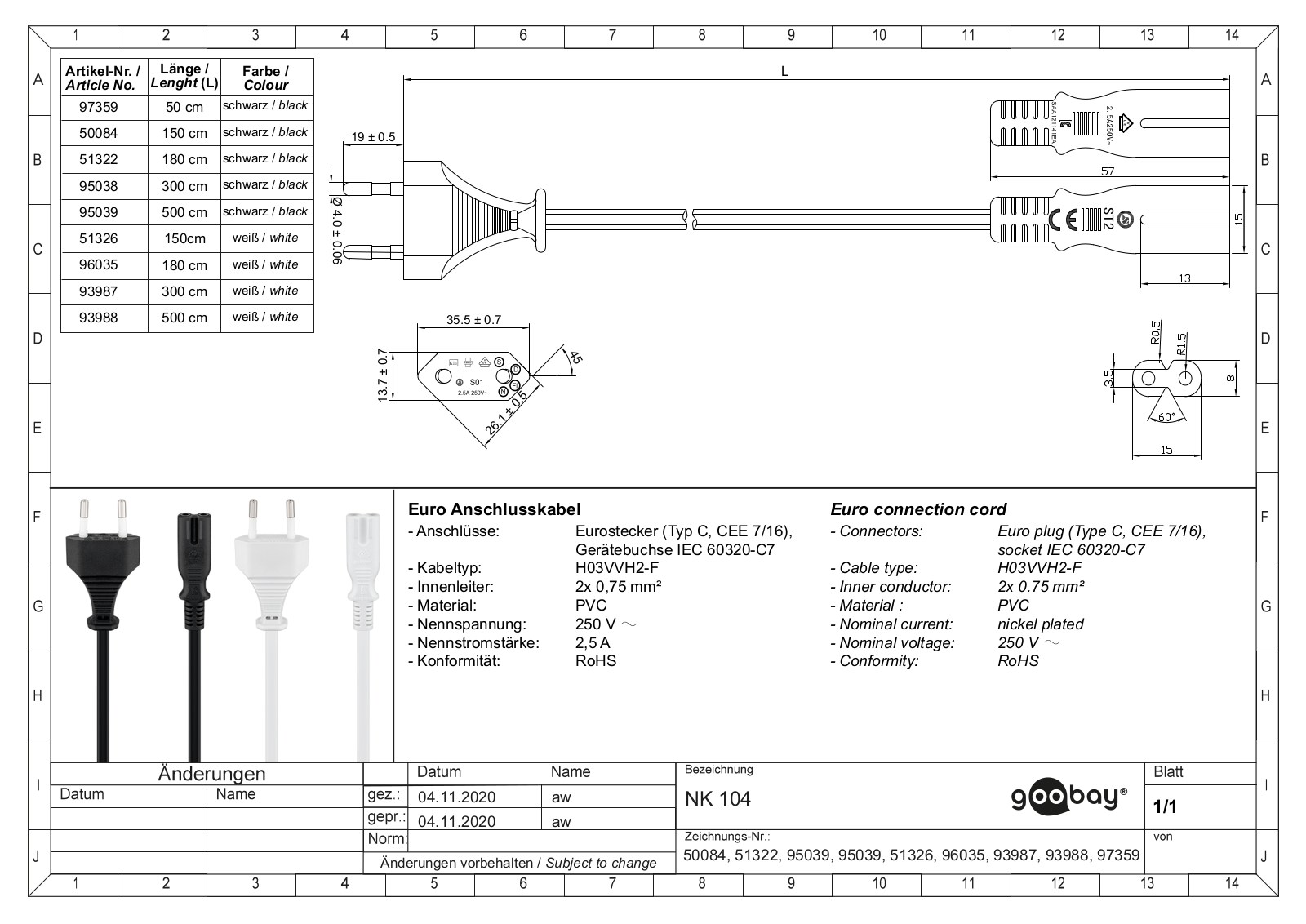 GOOBAY 51326, 50084, 51322, 95039, 96035 Datasheet - ManualMachine.com