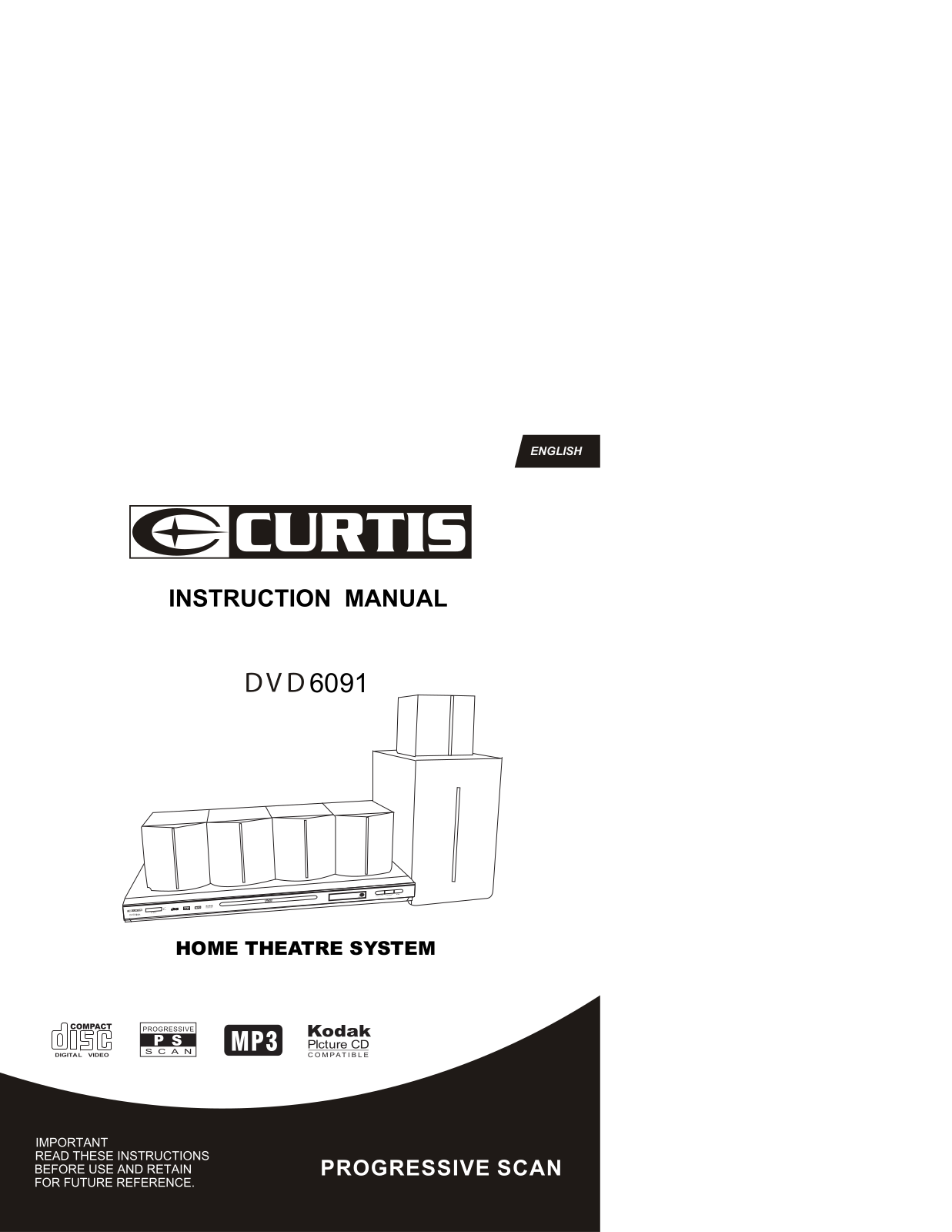 Curtis DVD6091 User Manual