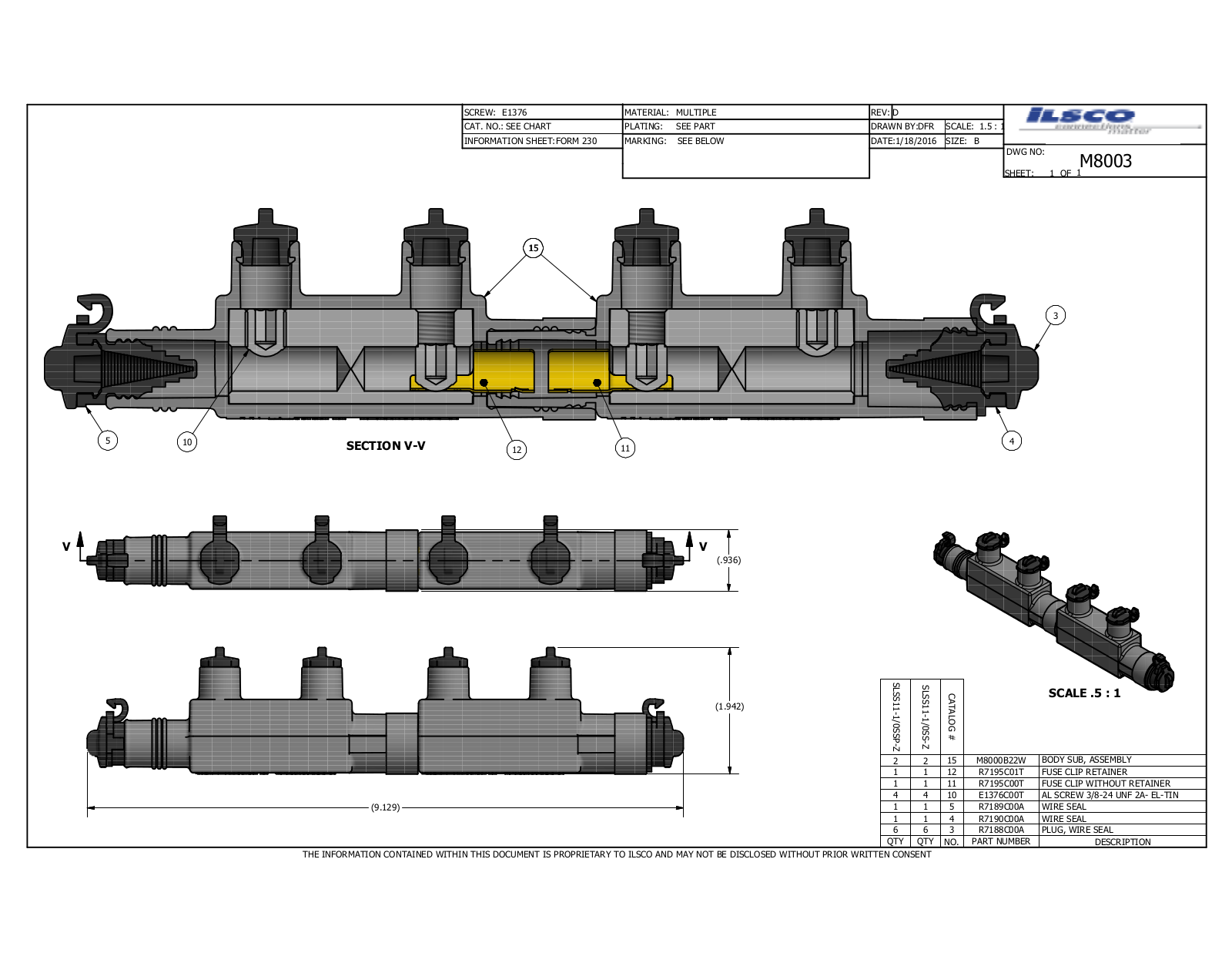 Ilsco SLSS11-1/0SS-Z Data sheet