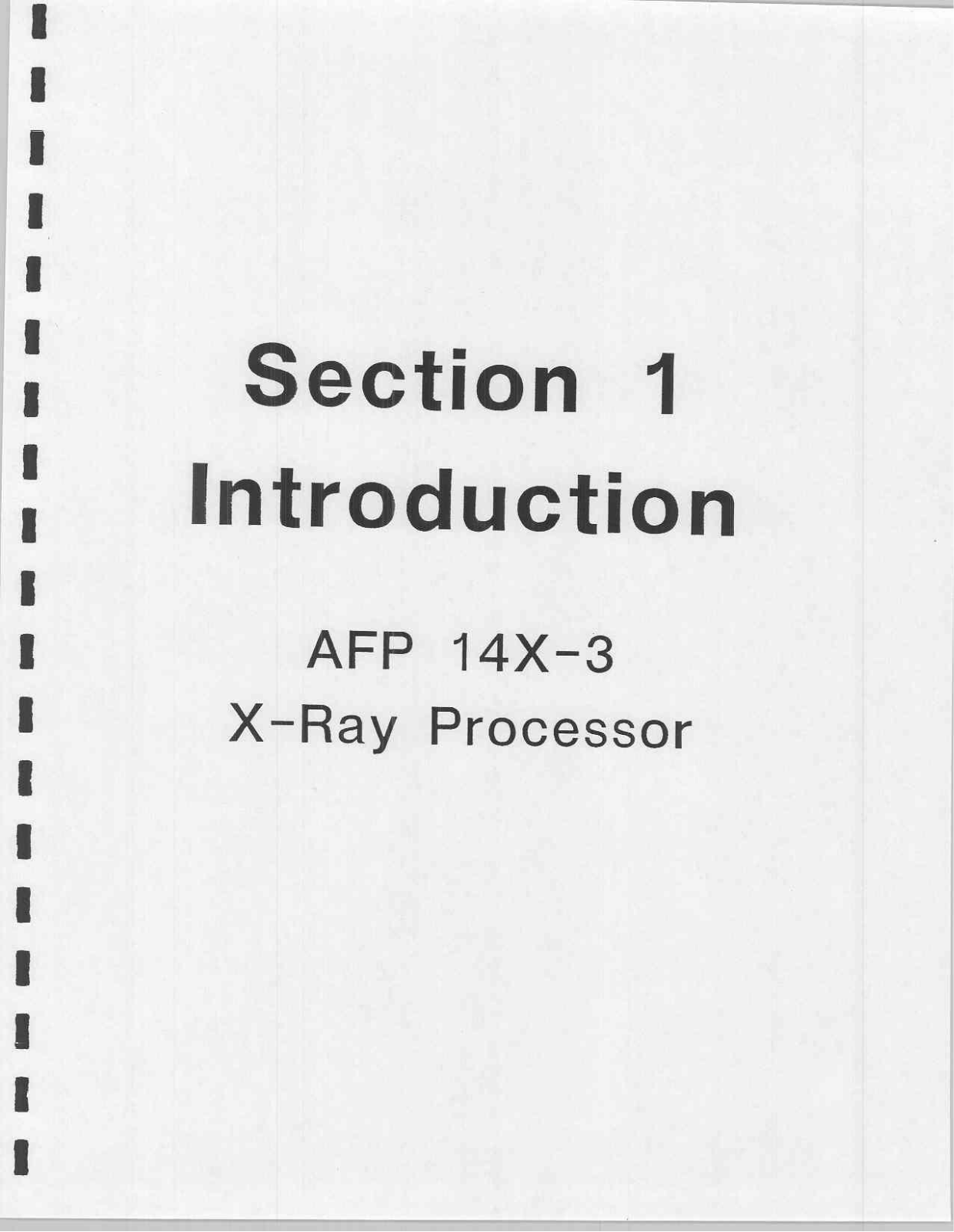 AFP 14X-3 User manual