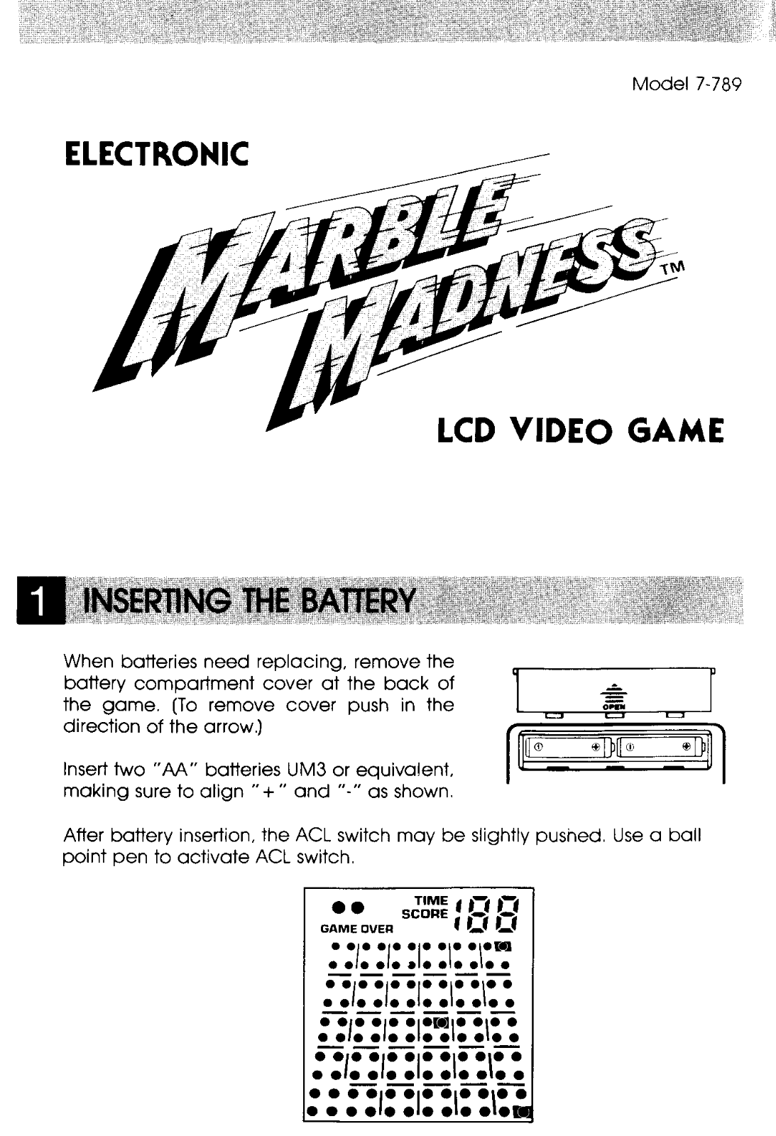 Tiger MarbleMadness User Guide