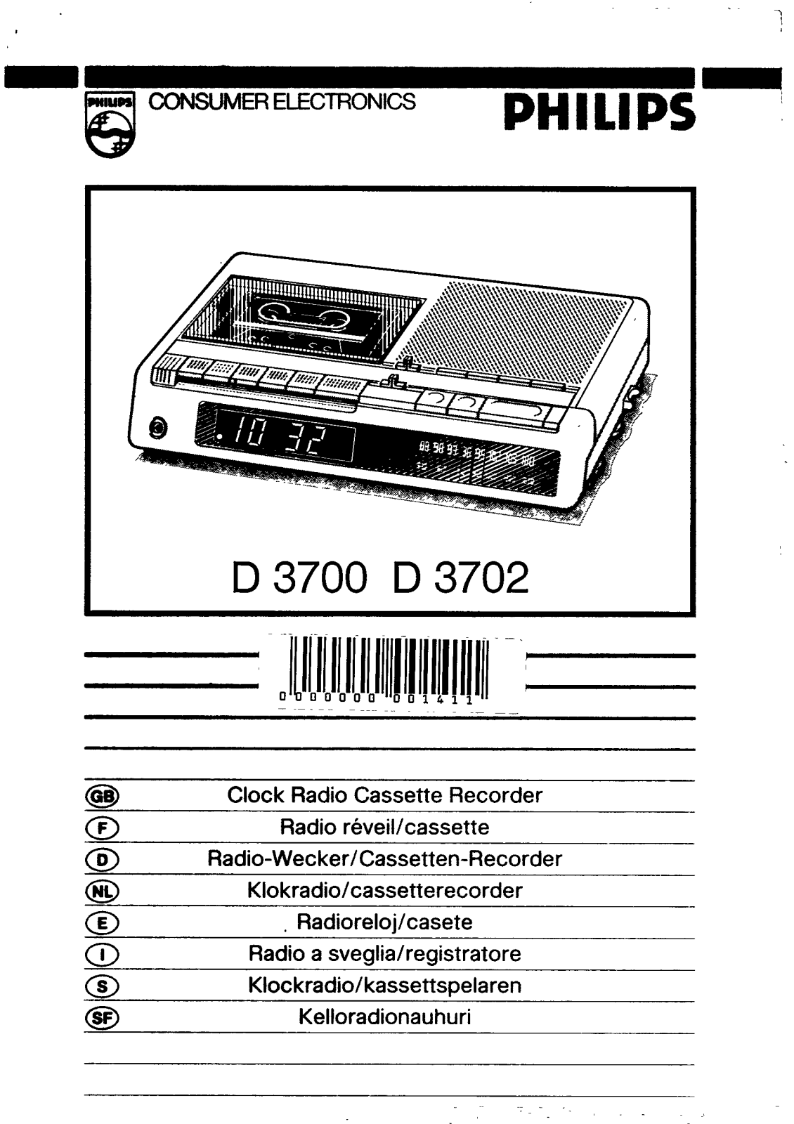 Philips D 3700, D 3702 User Manual