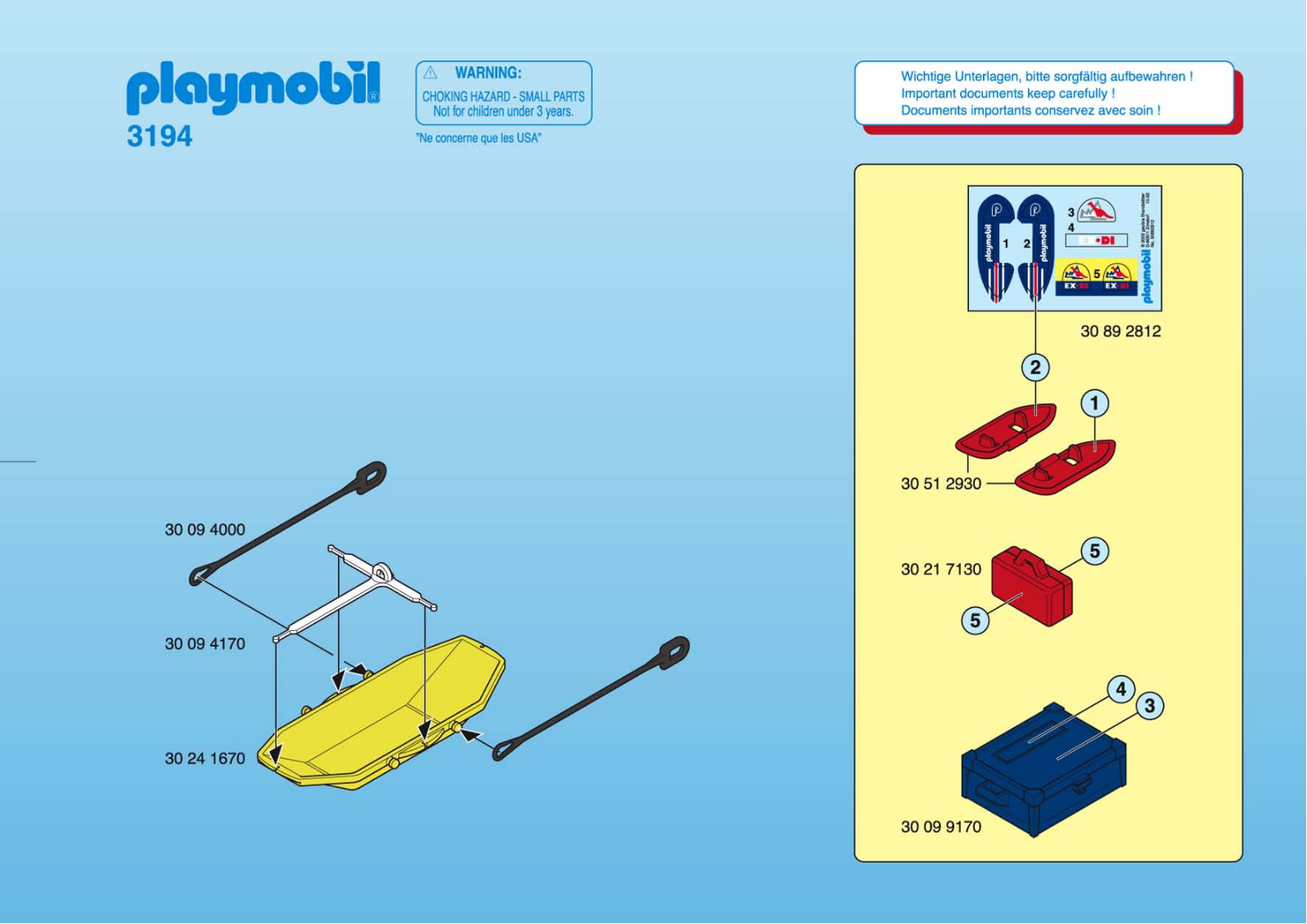 Playmobil 3194 Instructions