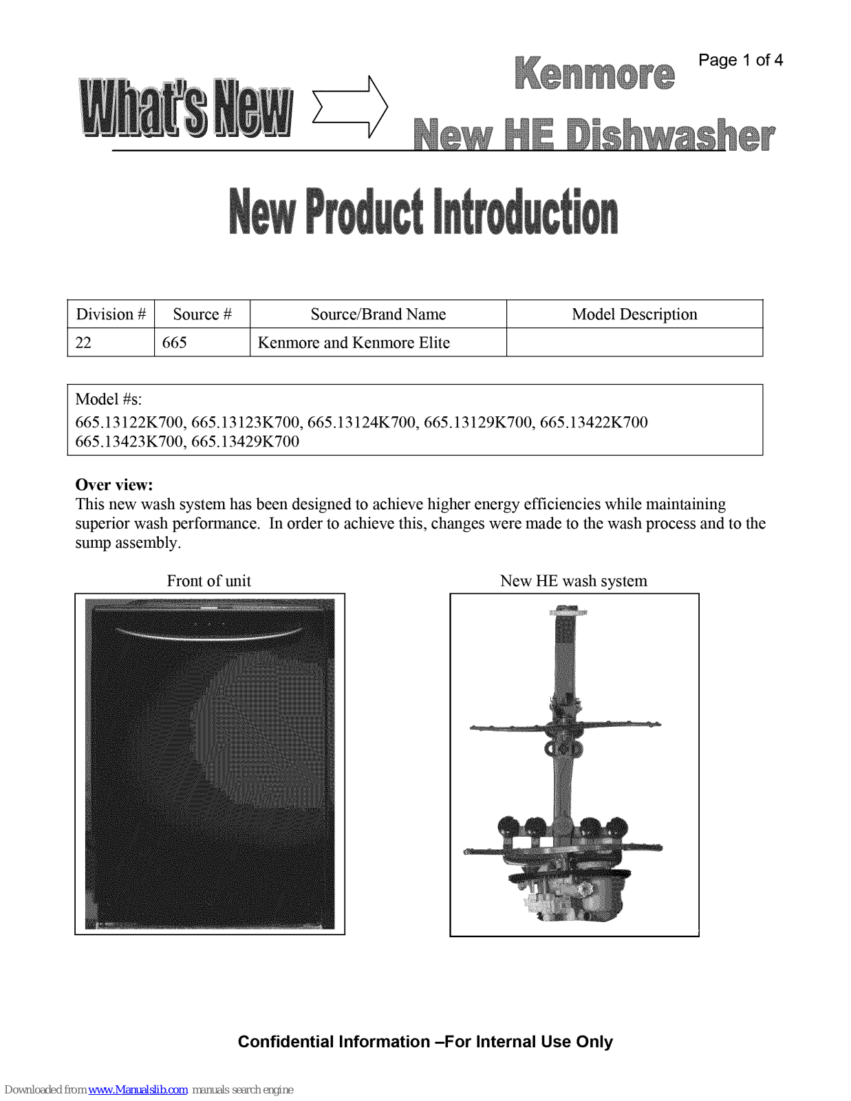 Kenmore 665.13124K700, 665.13123K700, 665.13423K700, 665.13429K700 Features - ManualMachine.com