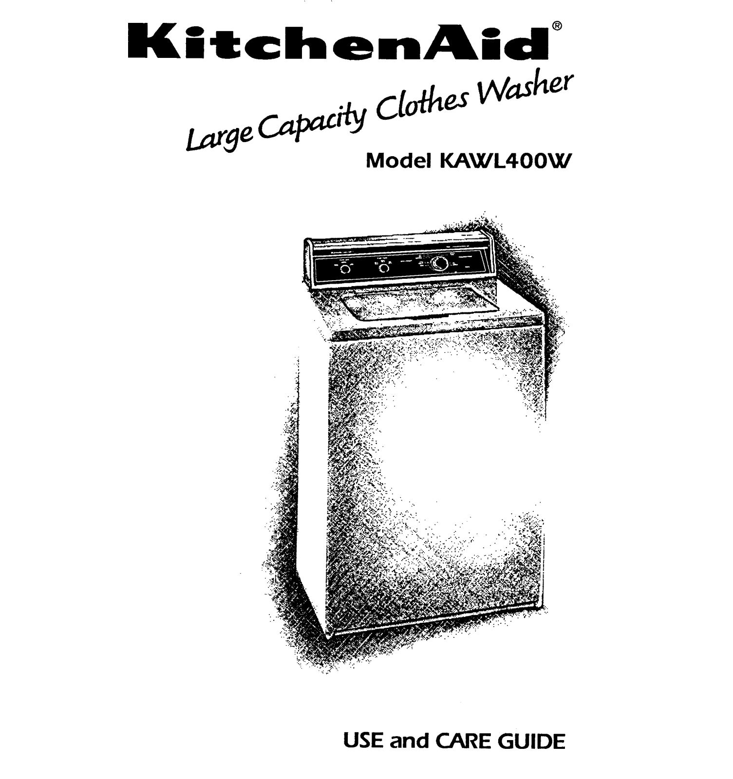 KitchenAid KAWL400W, 434 User Manual