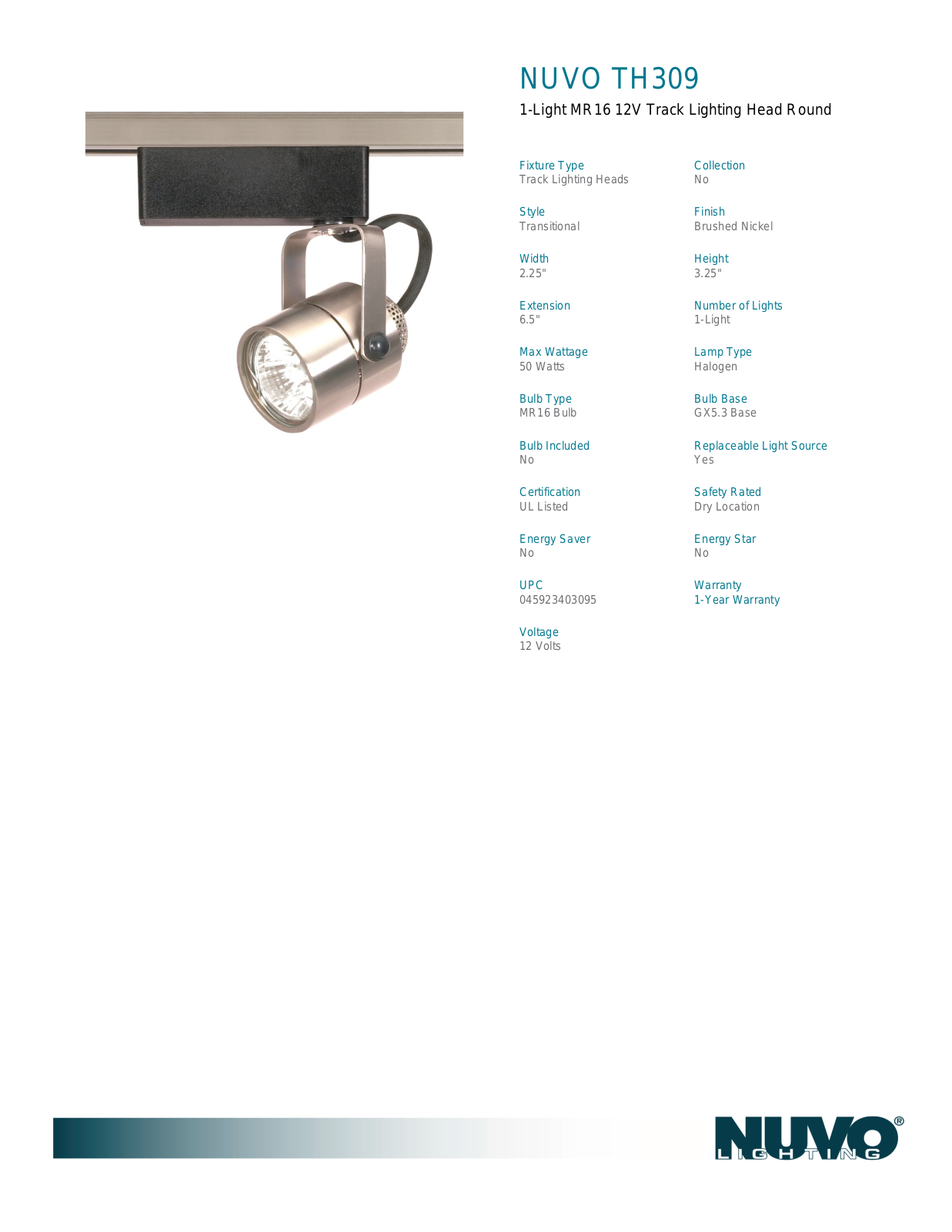 Nuvo Lighting OUV2891 Specifications - ManualMachine.com