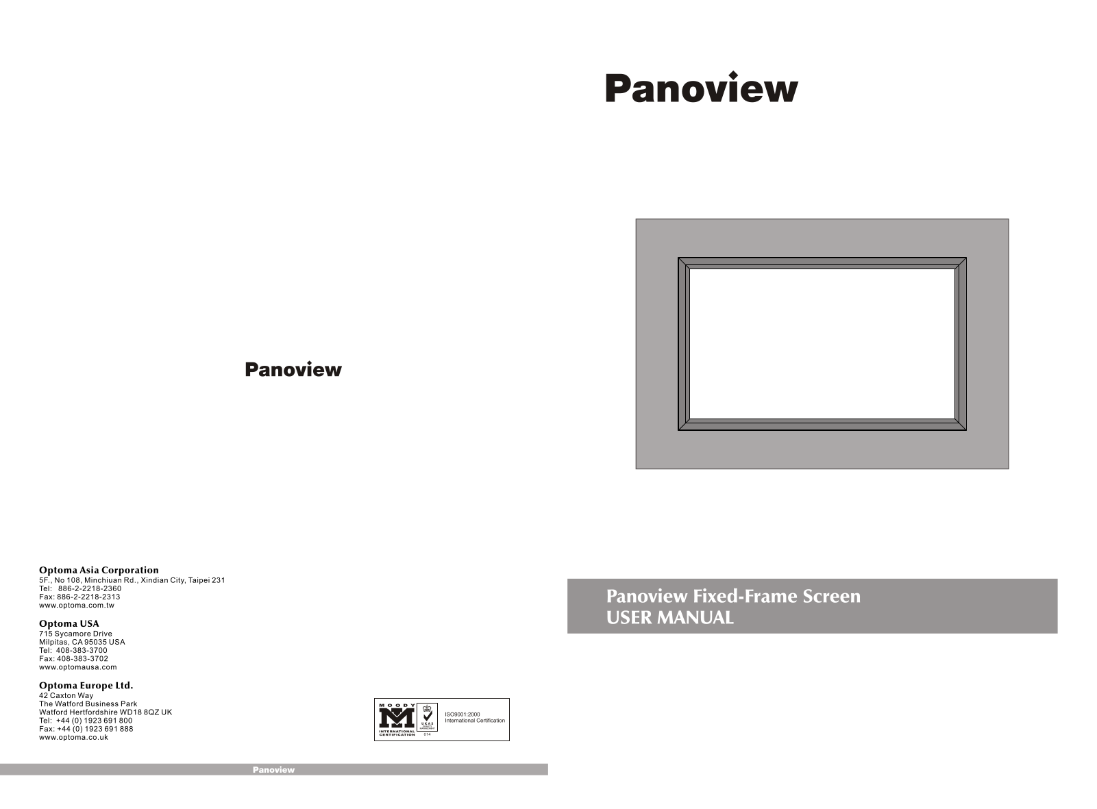 Optoma Panoview User Manual