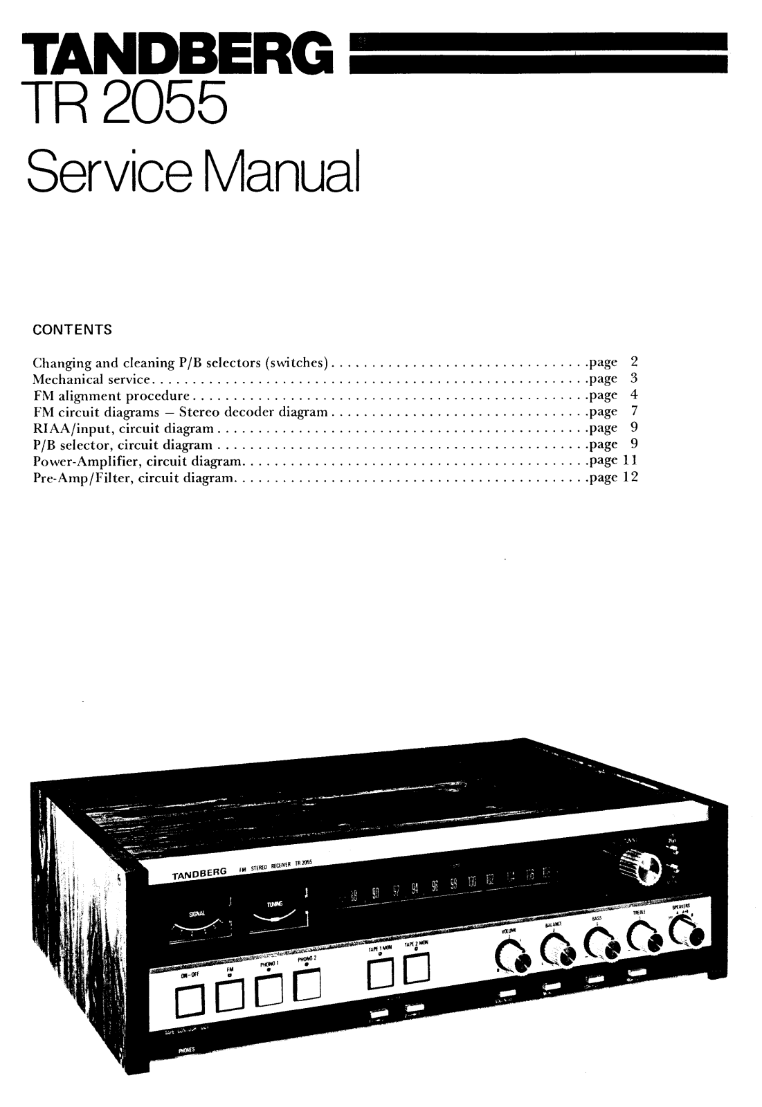 Tandberg TR-2055 Service manual