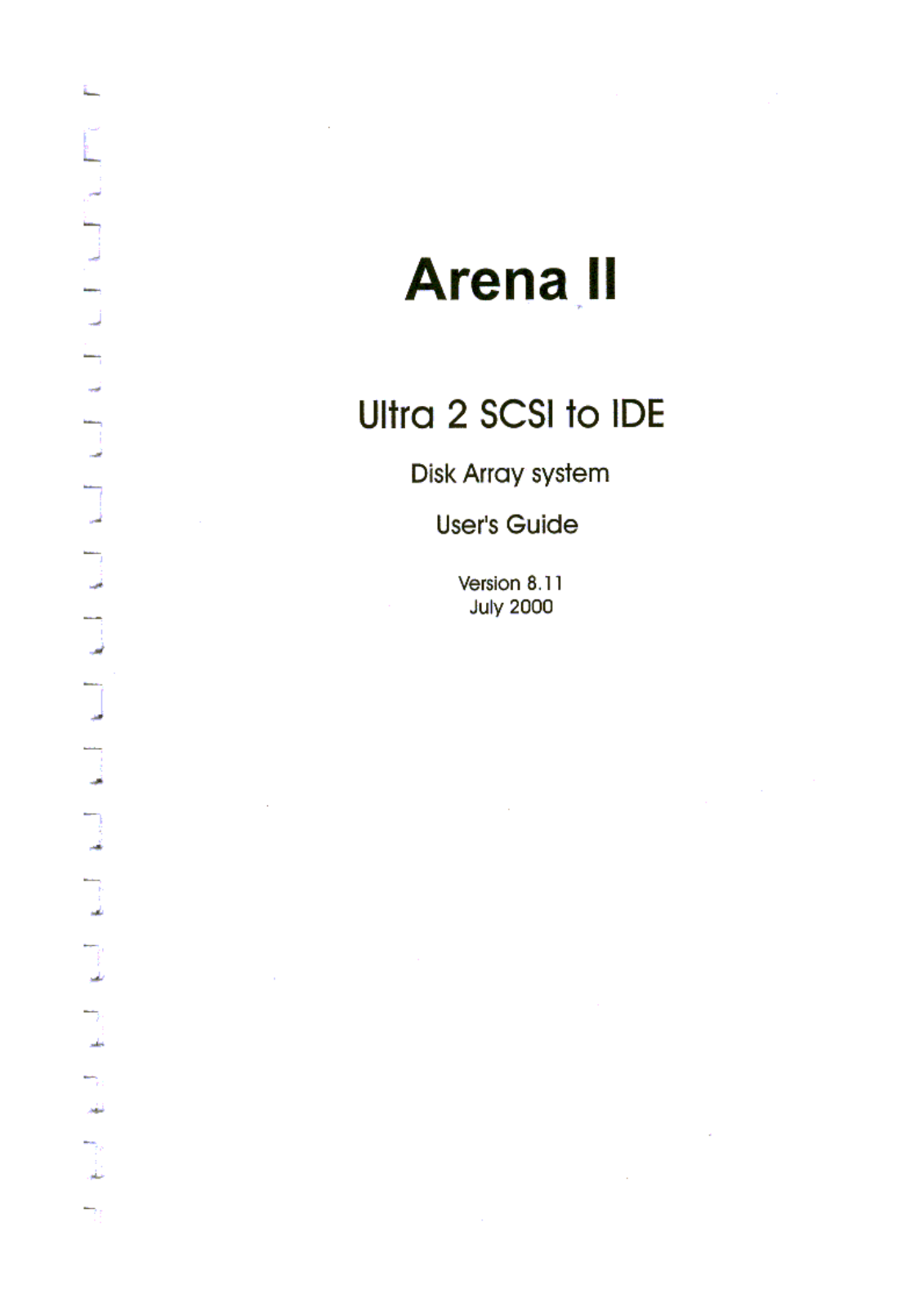 Maxtronic Co ARENAII Users manual