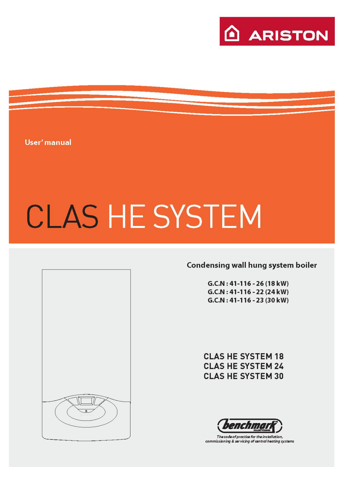Hotpoint CLAS HE SYSTEM 30, CLAS HE SYSTEM 24, CLAS HE SYSTEM 18 User Manual