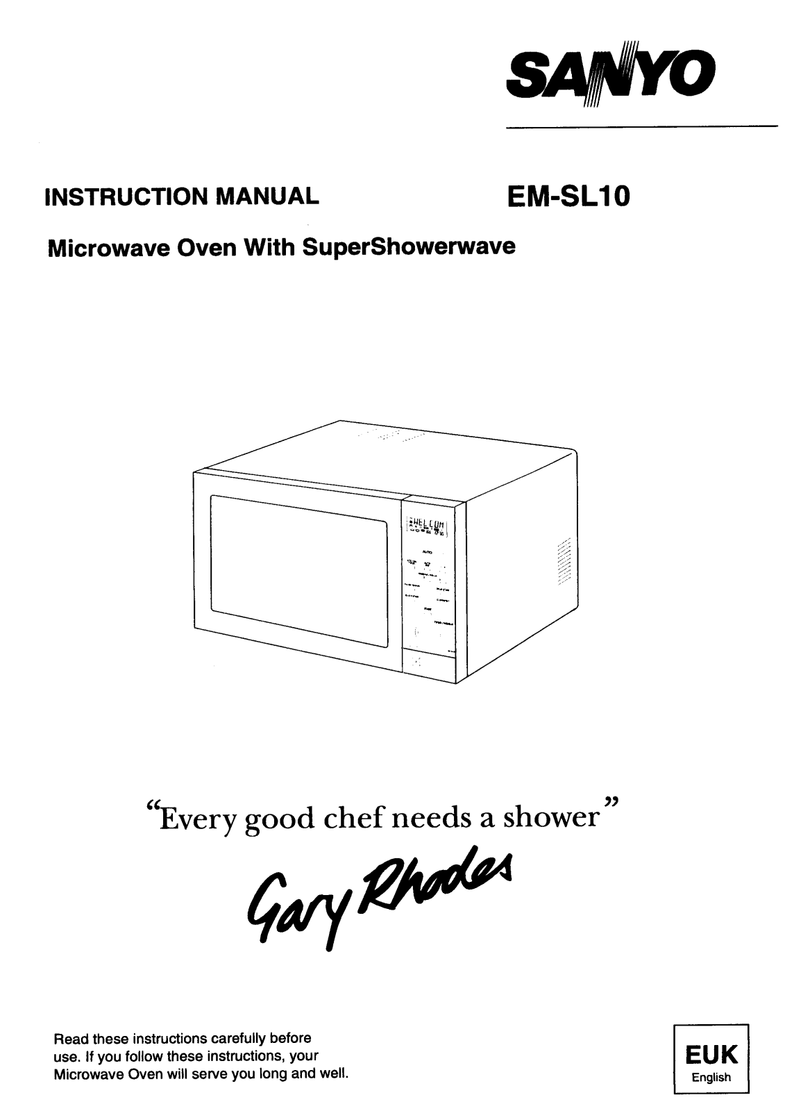 Sanyo EM-SL10 Instruction Manual