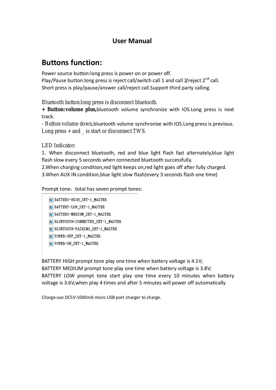 FKA Distributing WM1806 User Manual