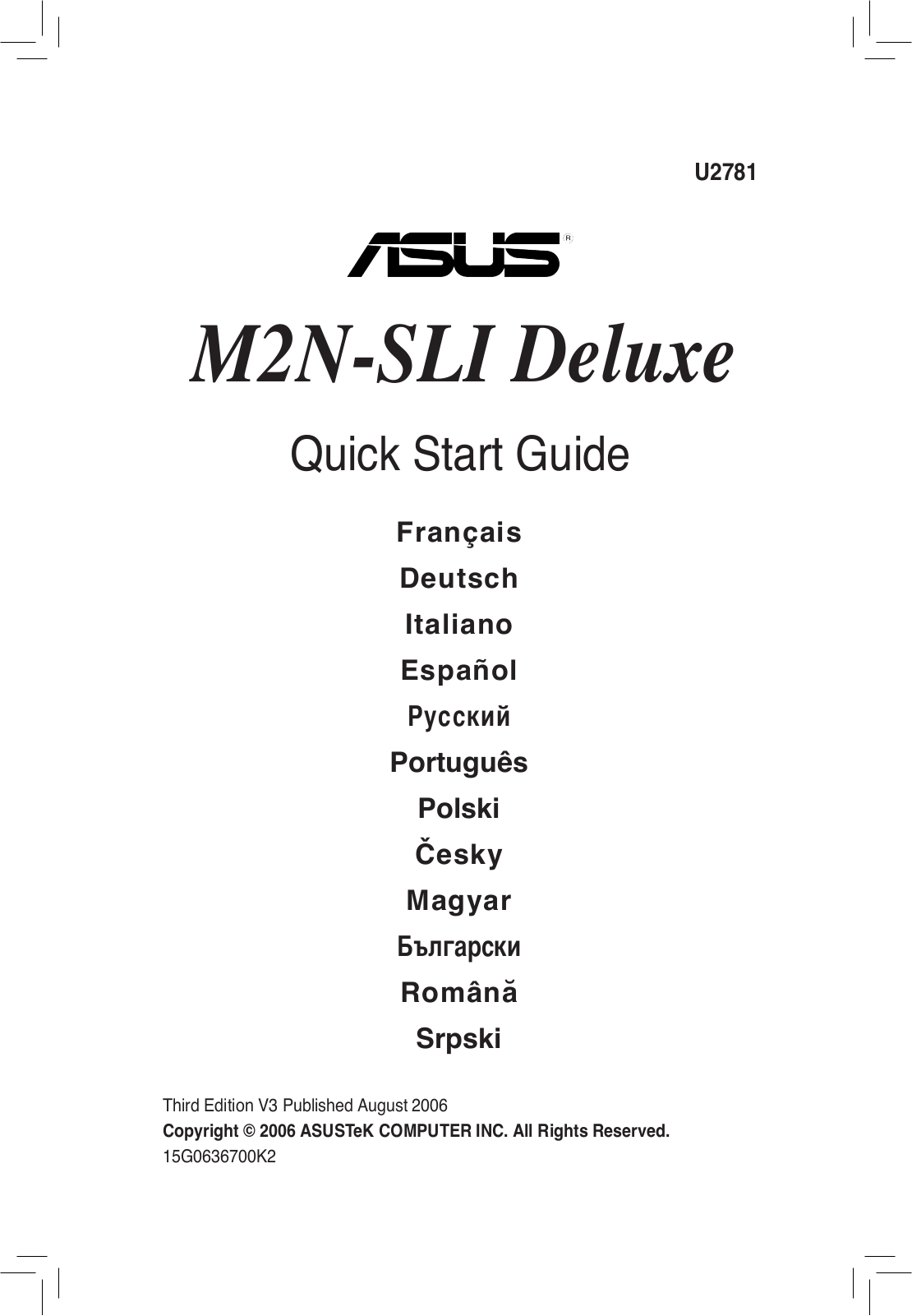 ASUS M2N-SLI DELUXE User Manual