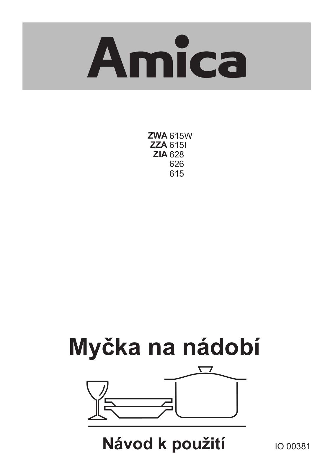 Amica ZIA 626, ZZA 615 I User Manual