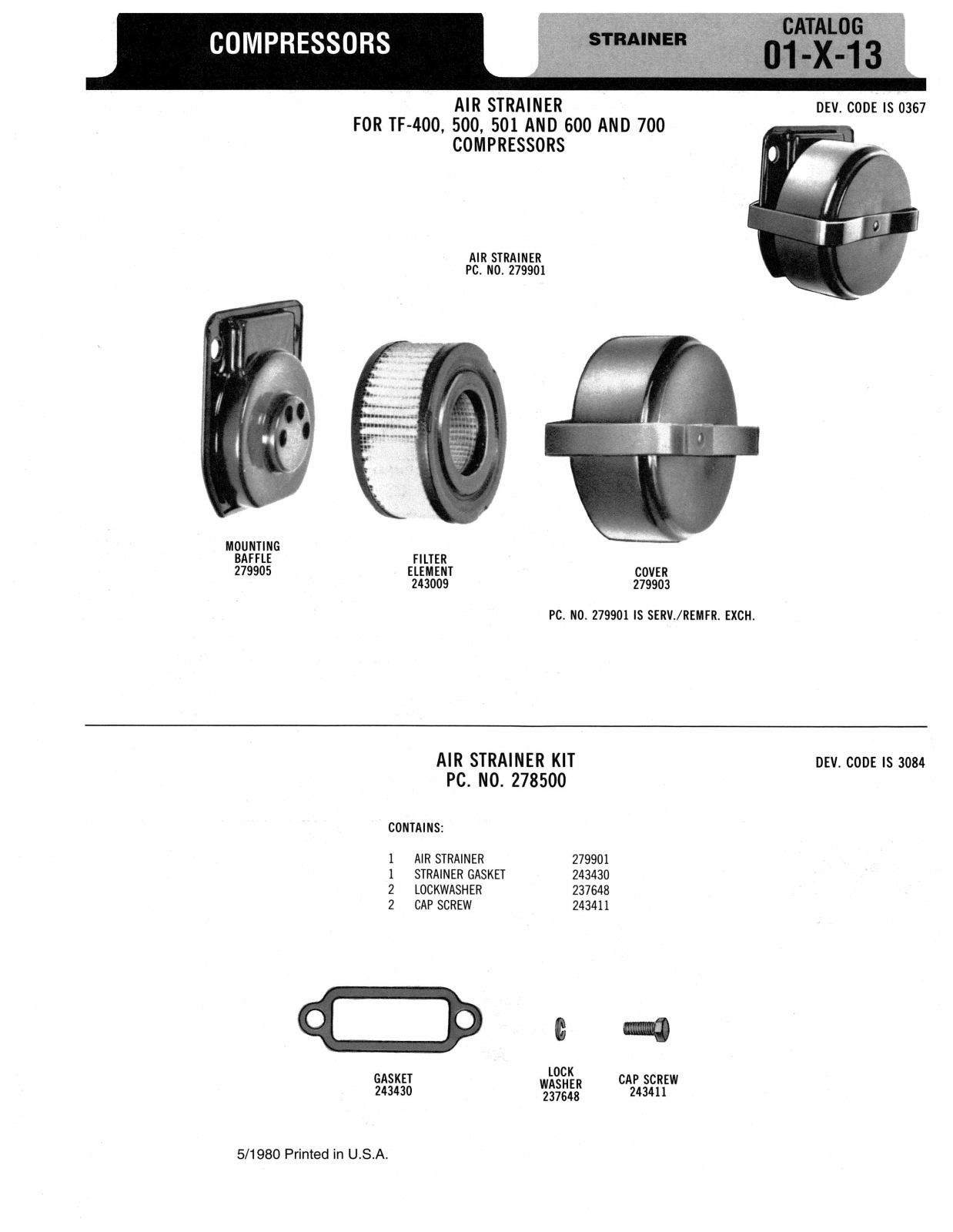 BENDIX 01-X-13 User Manual