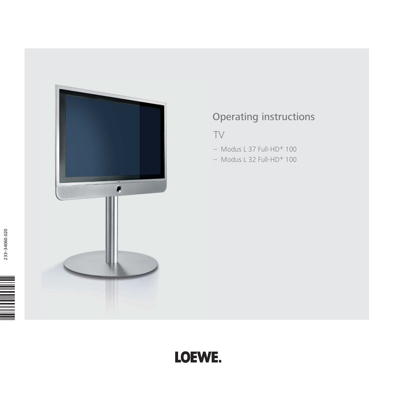 Loewe Modus L 37 FHD+100 User Manual