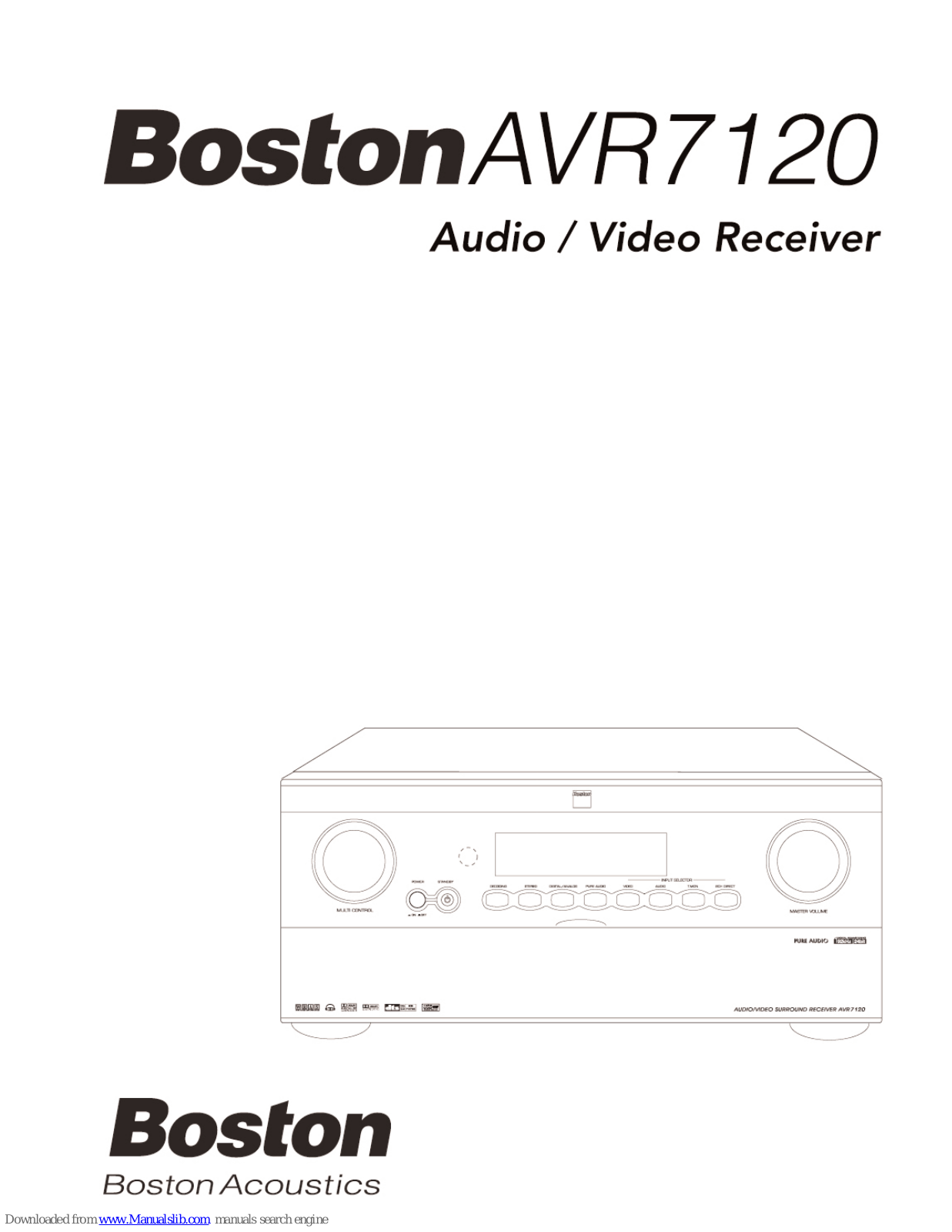 Boston AVR7 120 User Manual