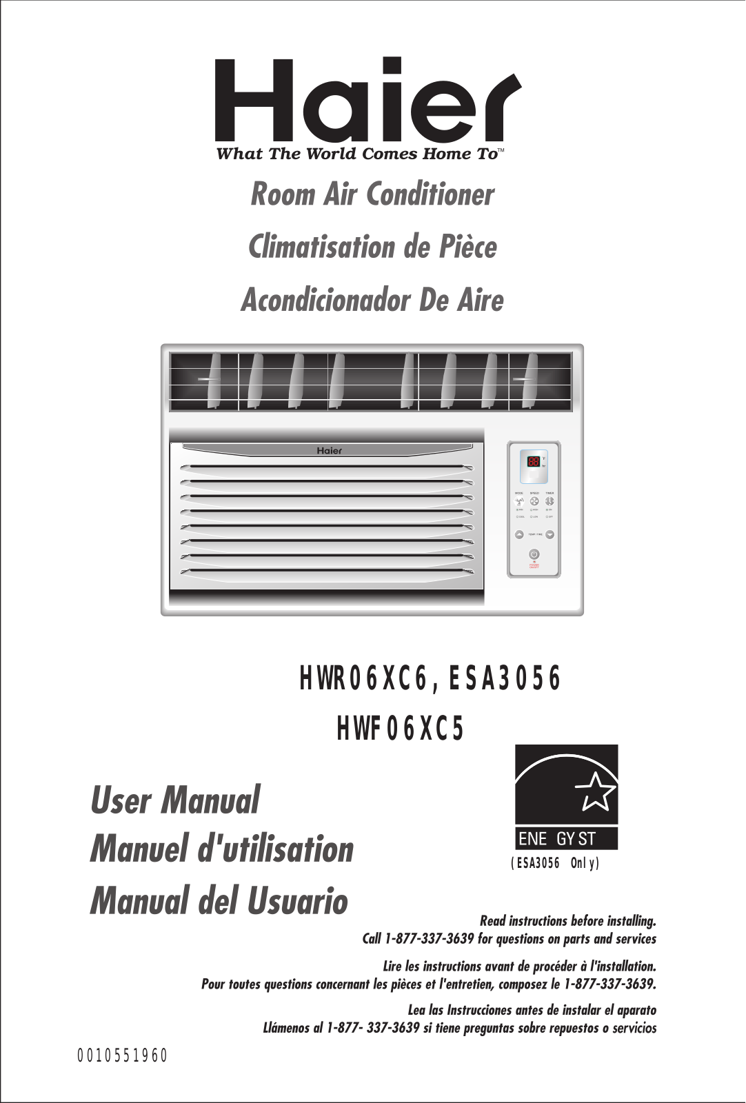 Haier ESA3056 User Manual