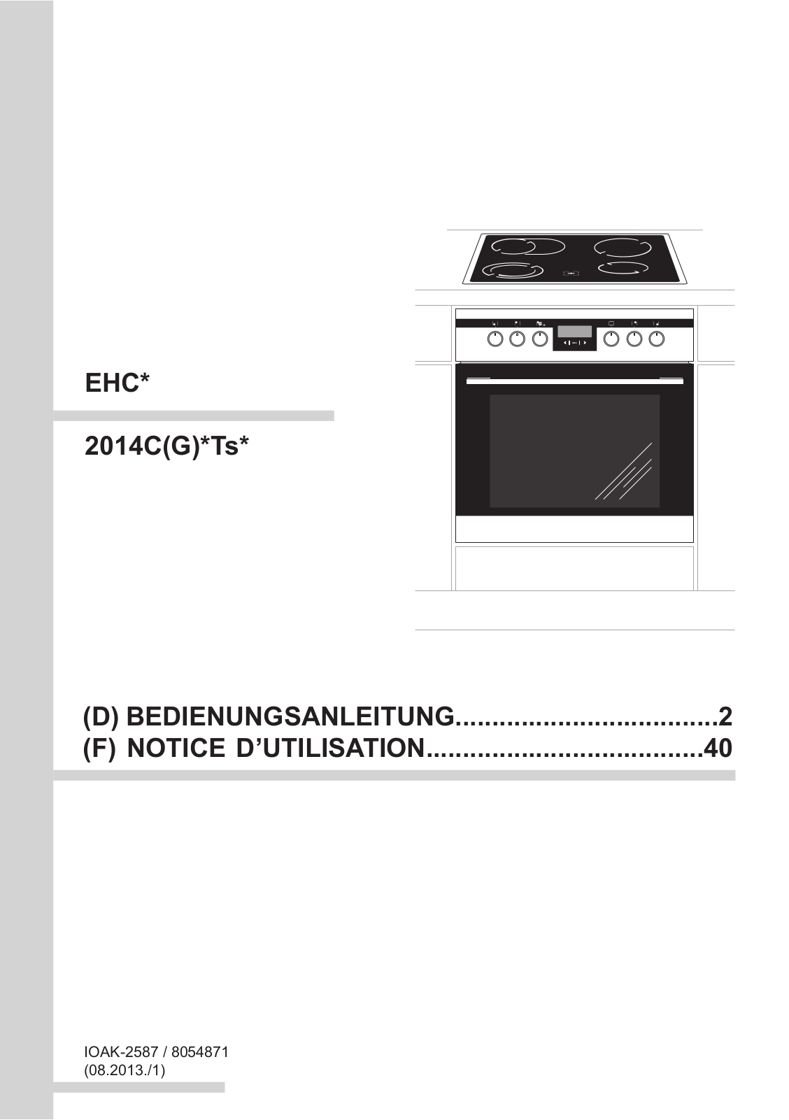 Amica EHC 12536 S, EHC 12526 E User Manual