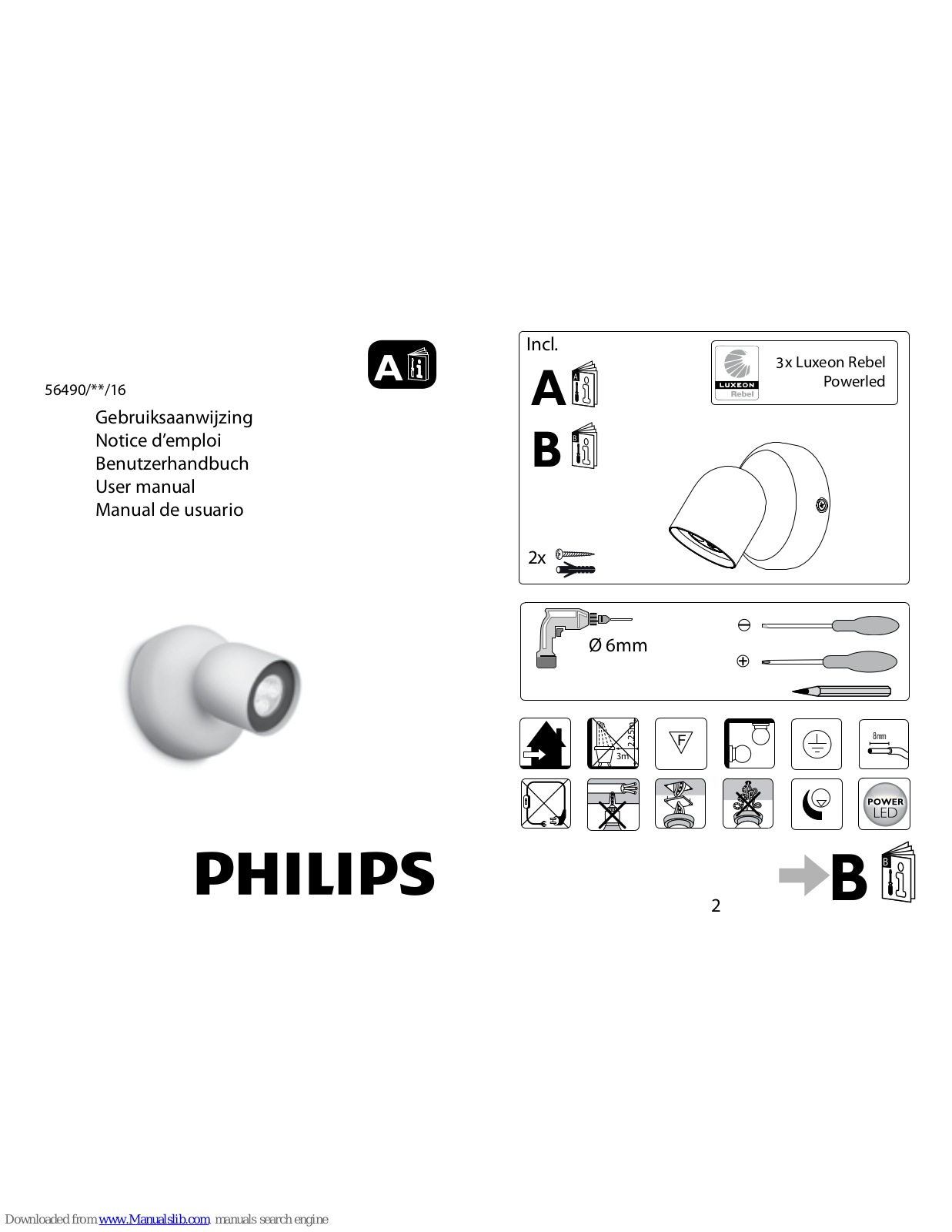 Philips 56490-31-16, 56490-48-16, 56490/**/16 User Manual