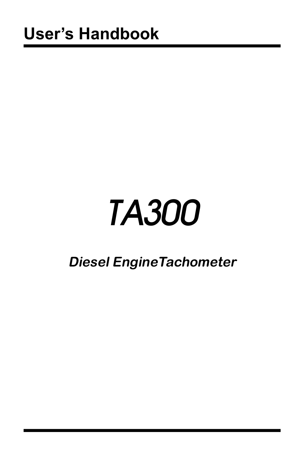 General Technologies TA300 User Manual