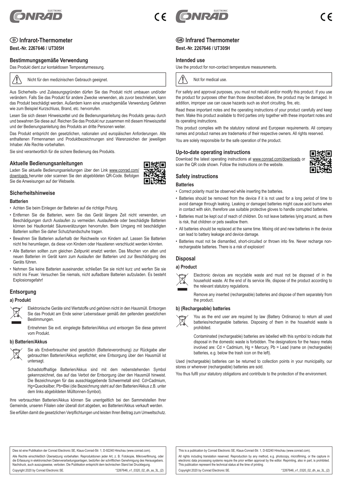 Uni-T UT305H User guide