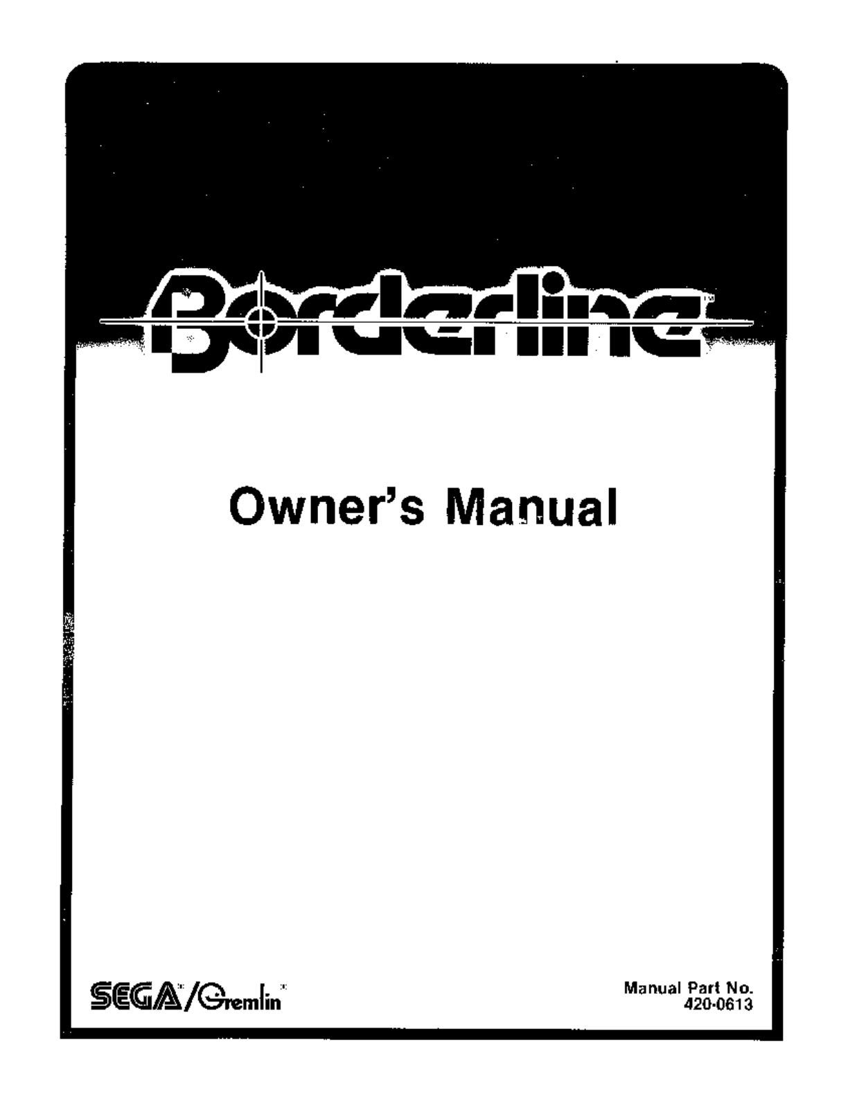 Sega Borderline User Guide