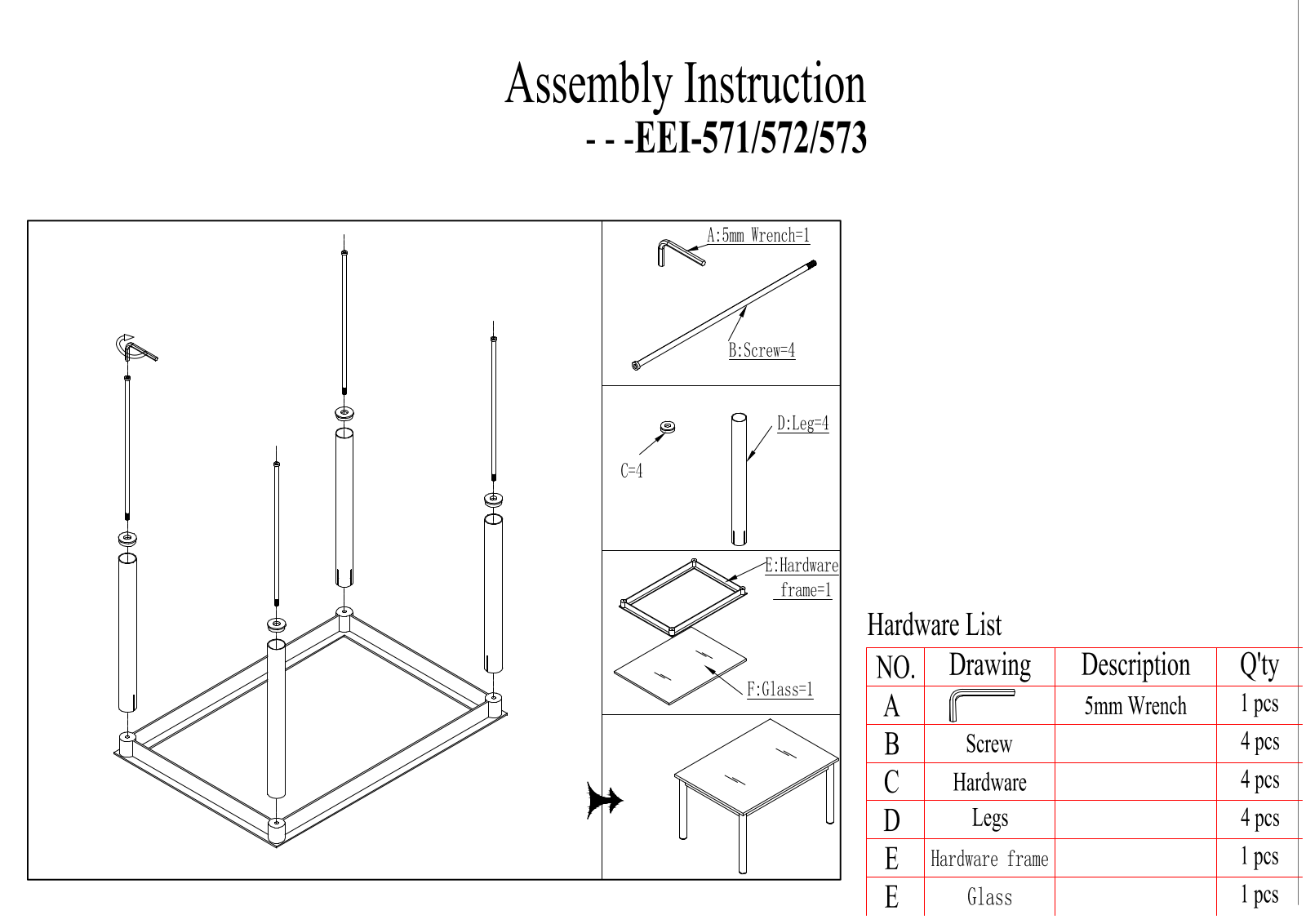 Modway FOW1321 Installation & Assembly - ManualMachine.com