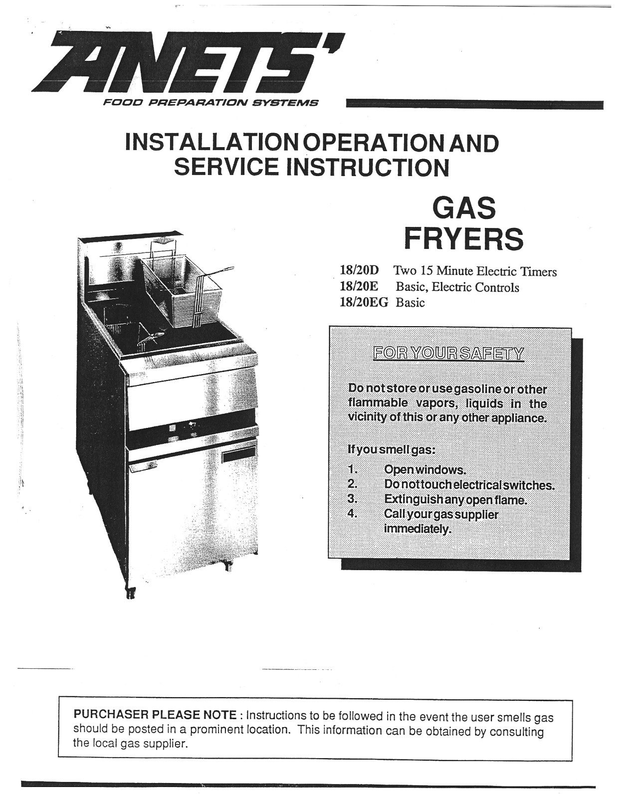 Anets 18-20D Service Manual