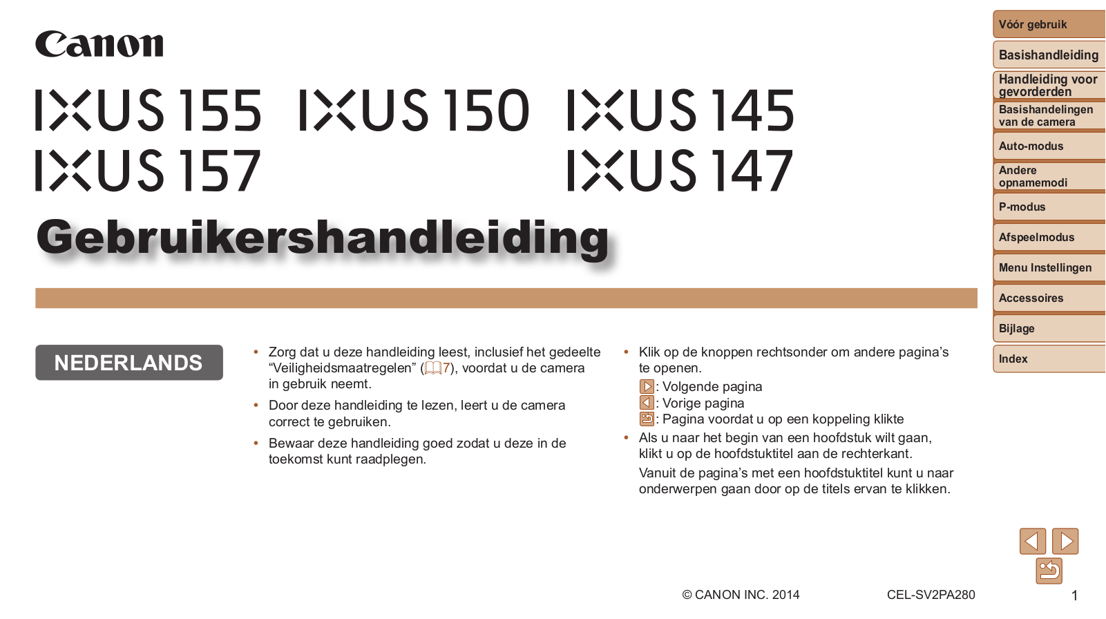 Canon IXUS 150, IXUS 155, IXUS 157, IXUS 145, IXUS 147 User Manual