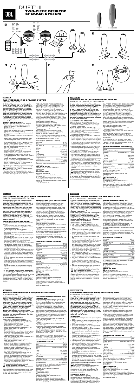 Jbl DUET3 User Manual