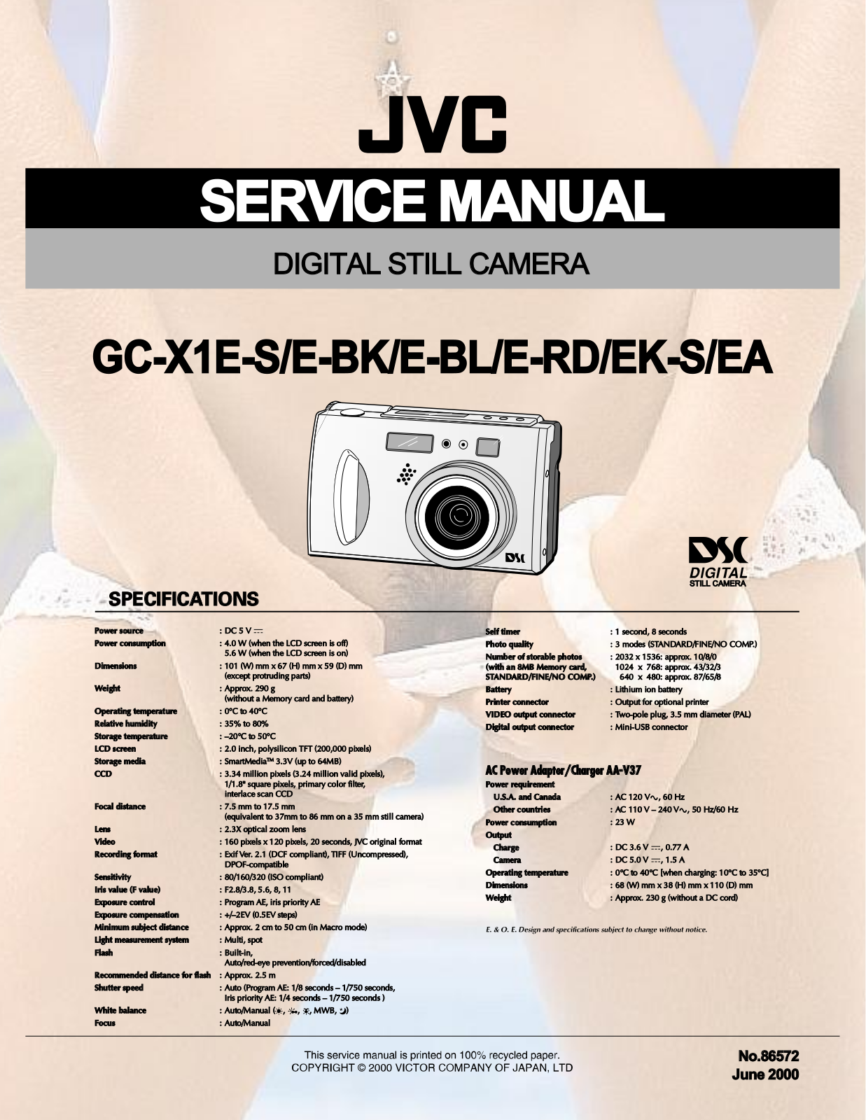 JVC GC-X1E-S Service Manual