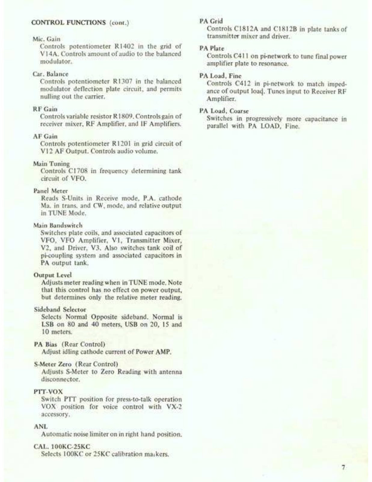 Swan 700cx User Manual (PAGE 07)