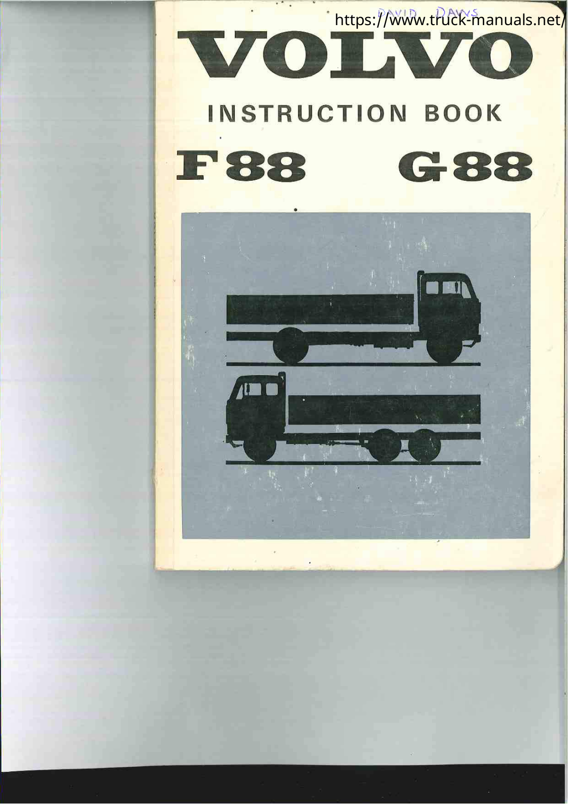 Volvo F88, G 88 Maintenance Manual