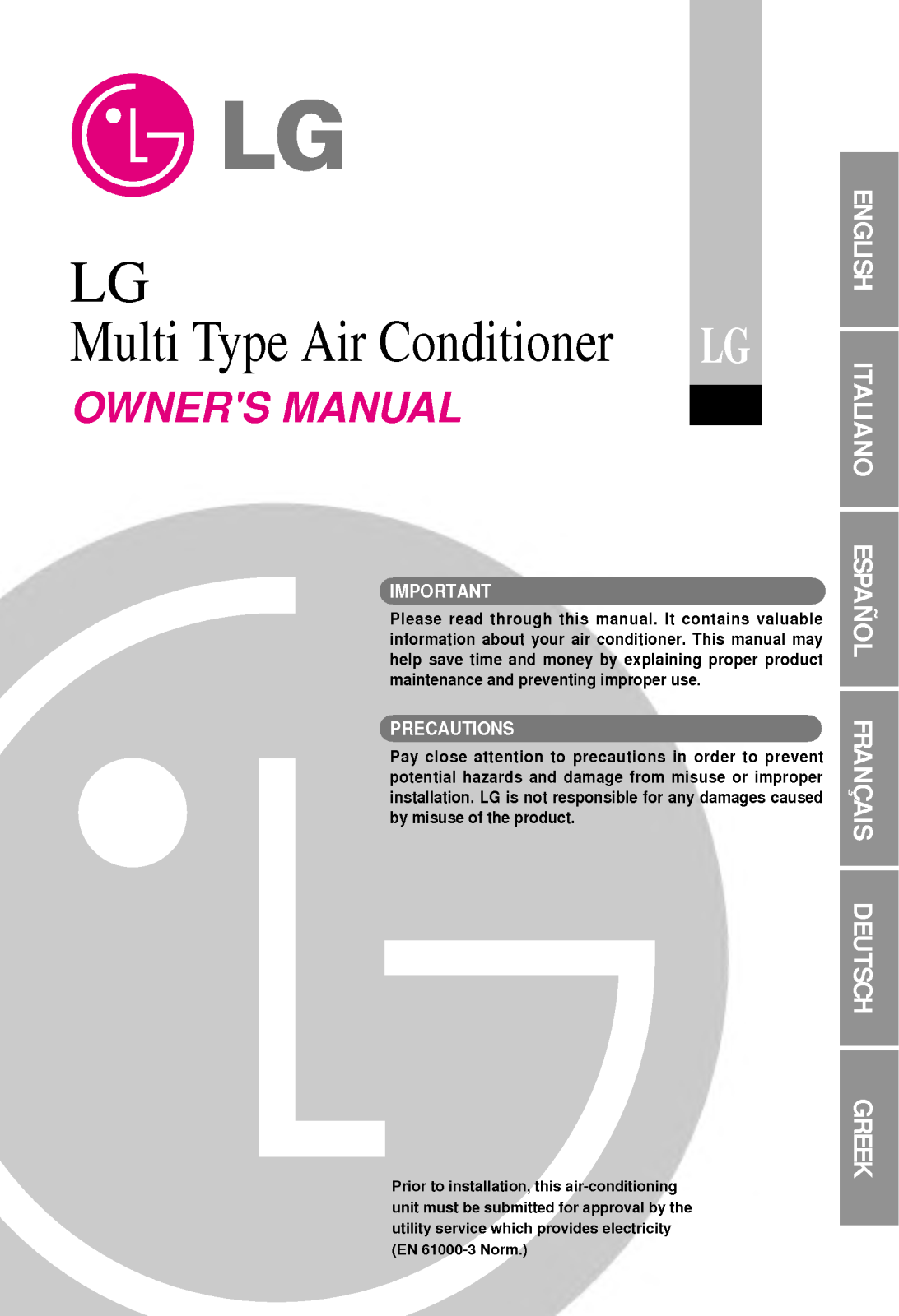 LG M14AH UD0 User Manual