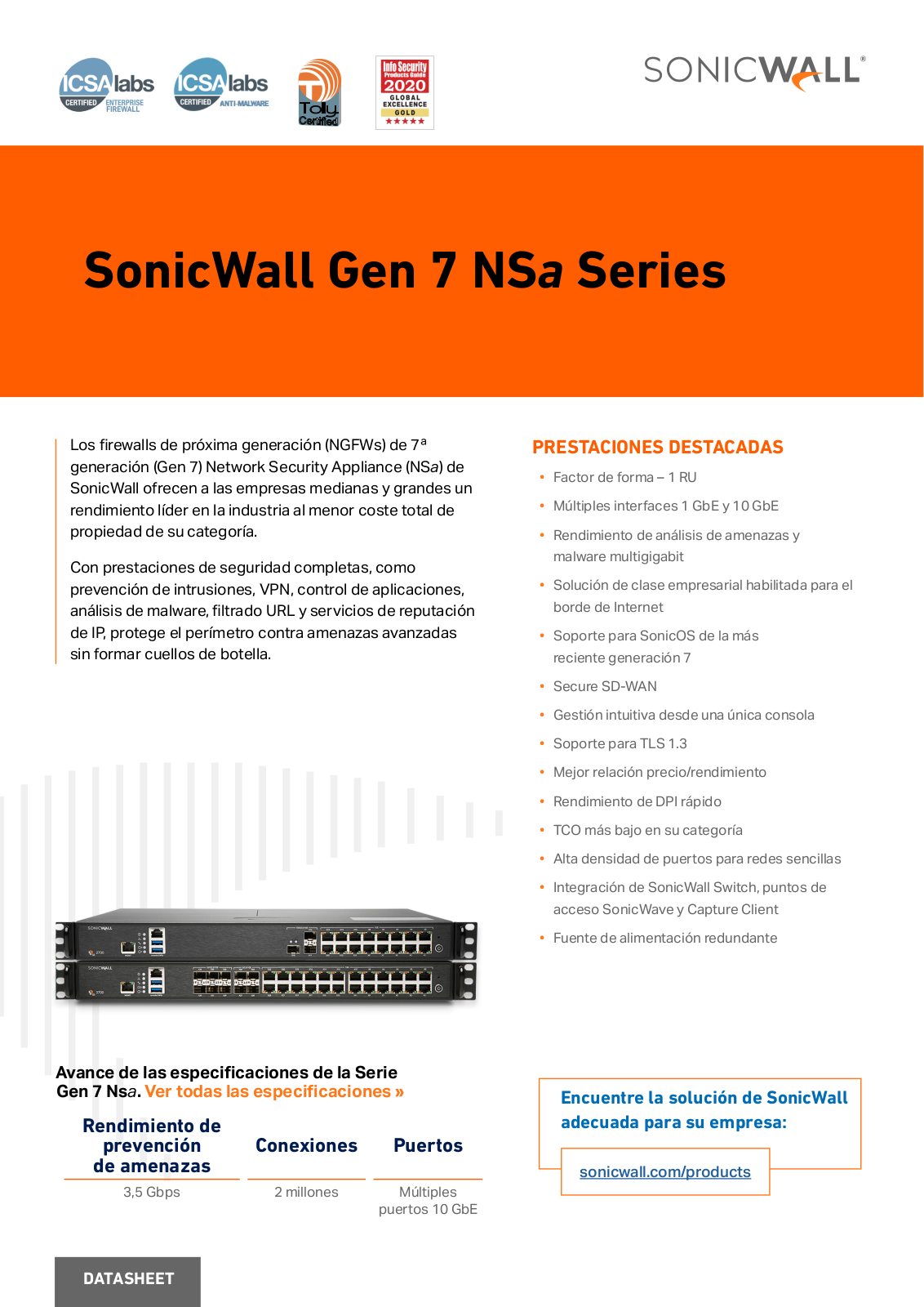 SonicWall Gen 7 NSa User Manual