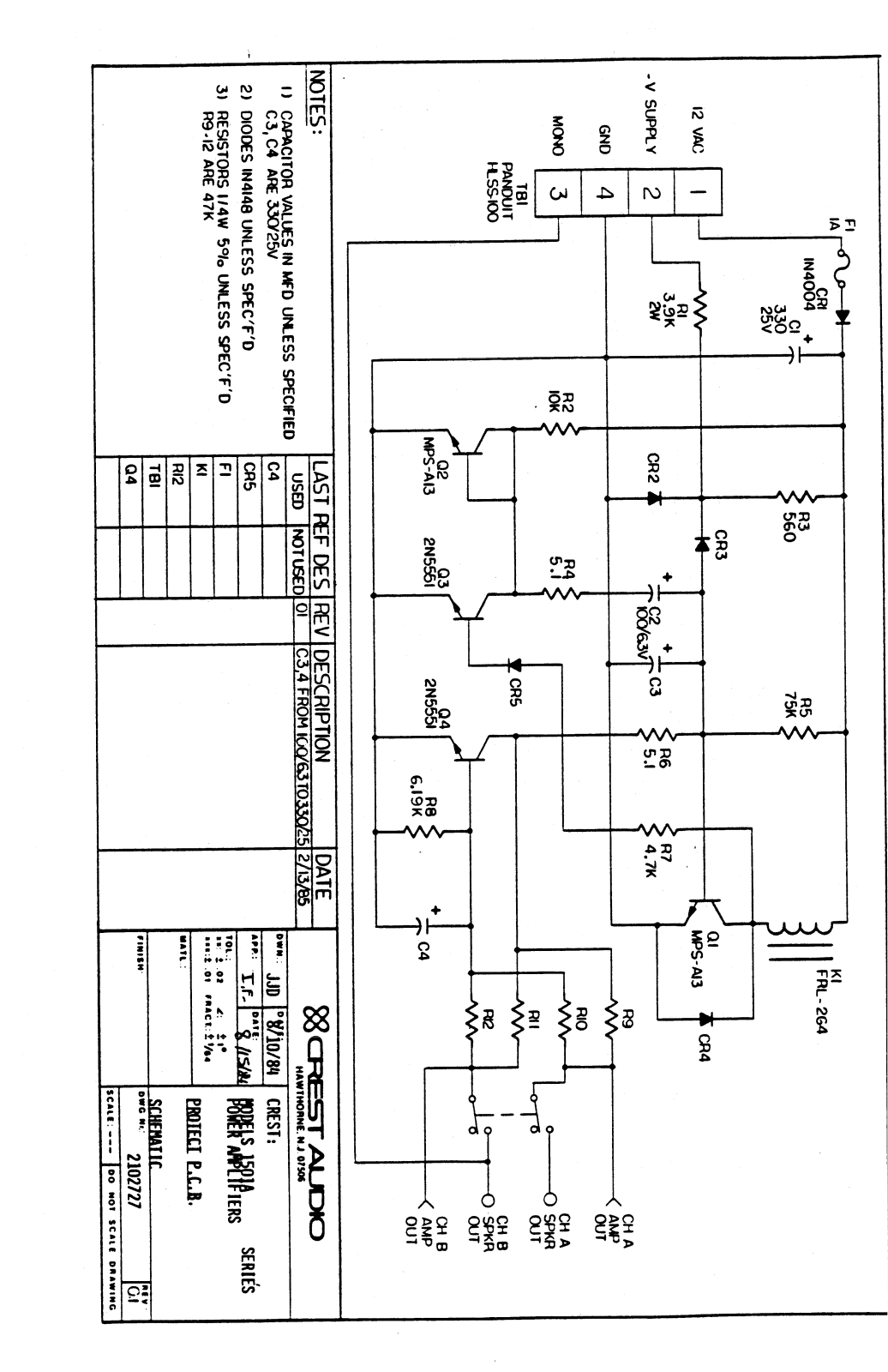 Crest 1001A, 1501A, 1001 User Manual