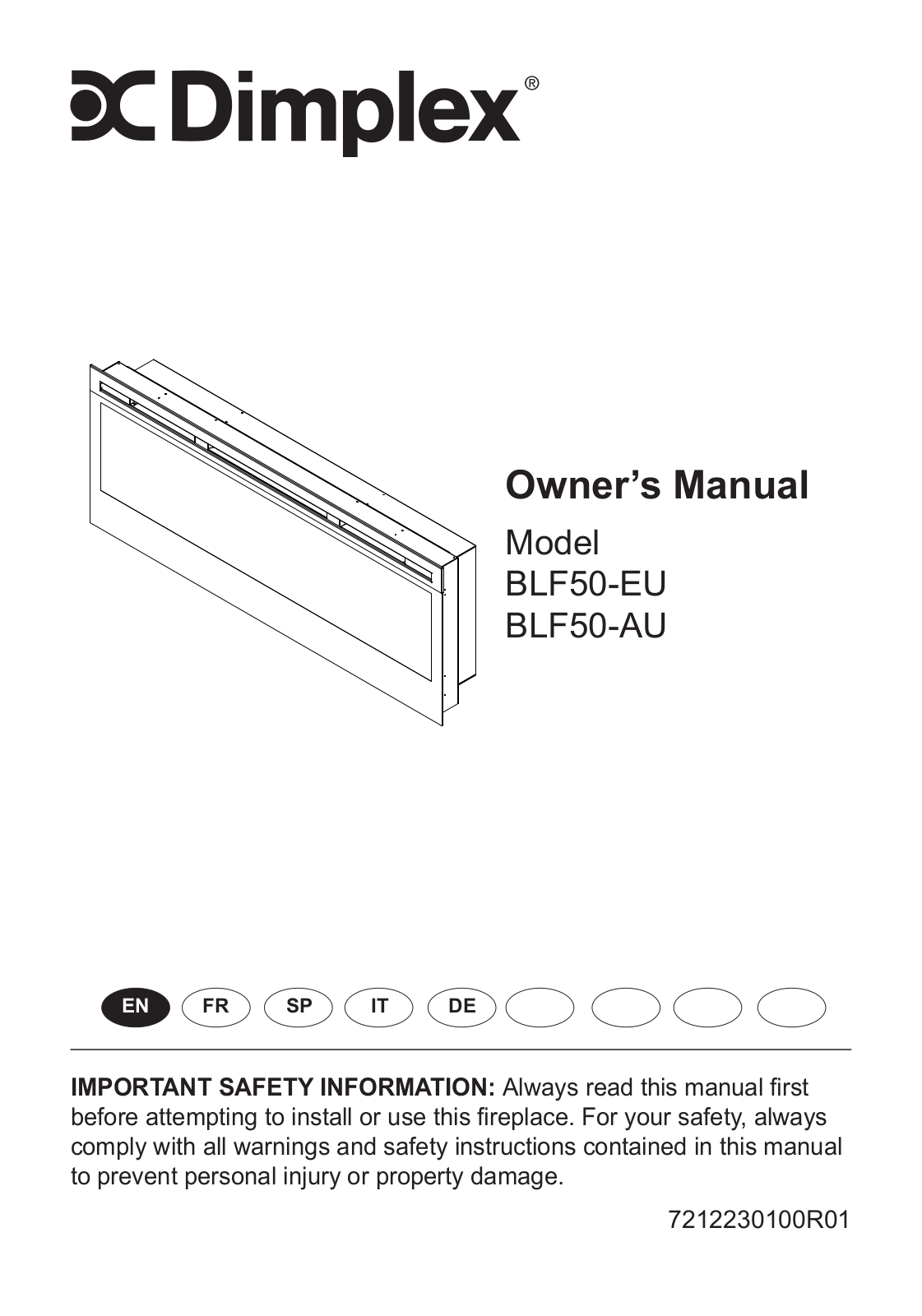 Dimplex BLF50-EU, BLF50-AU User Manual