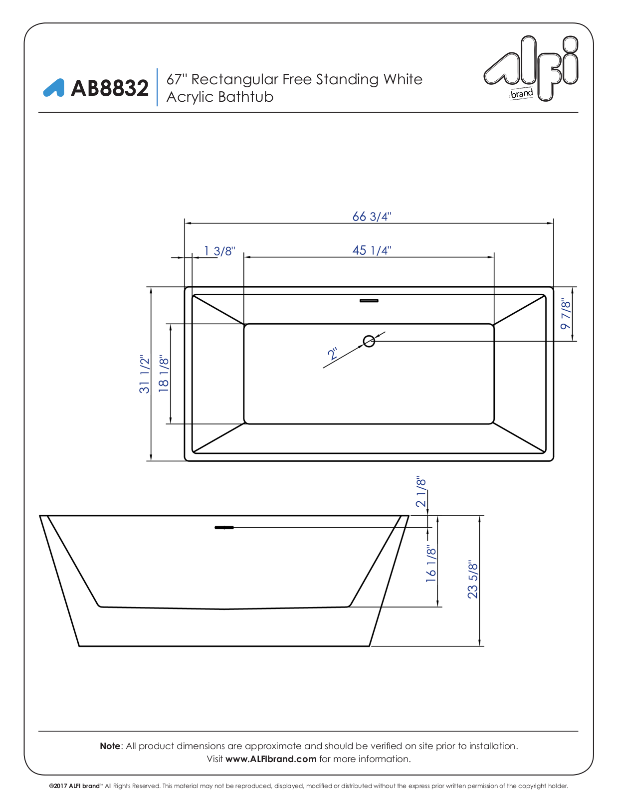 Alfi AB8832 Specifications - ManualMachine.com