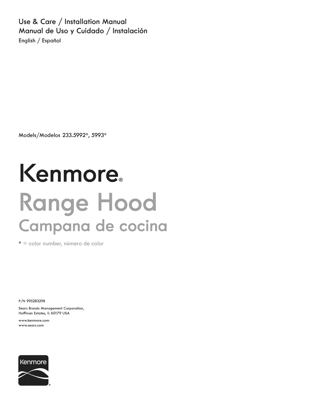 Kenmore 23359933210, 23359923210 Owner’s Manual