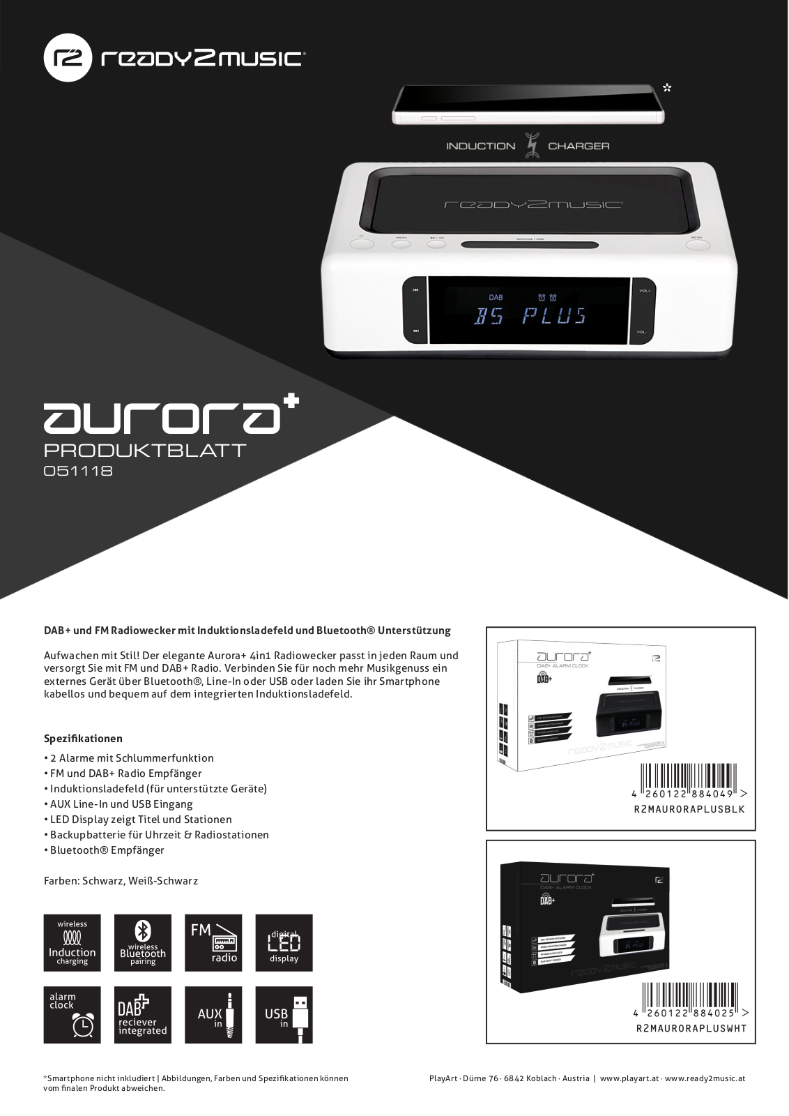 ready2music AURORA+ Technical data - ManualMachine.com