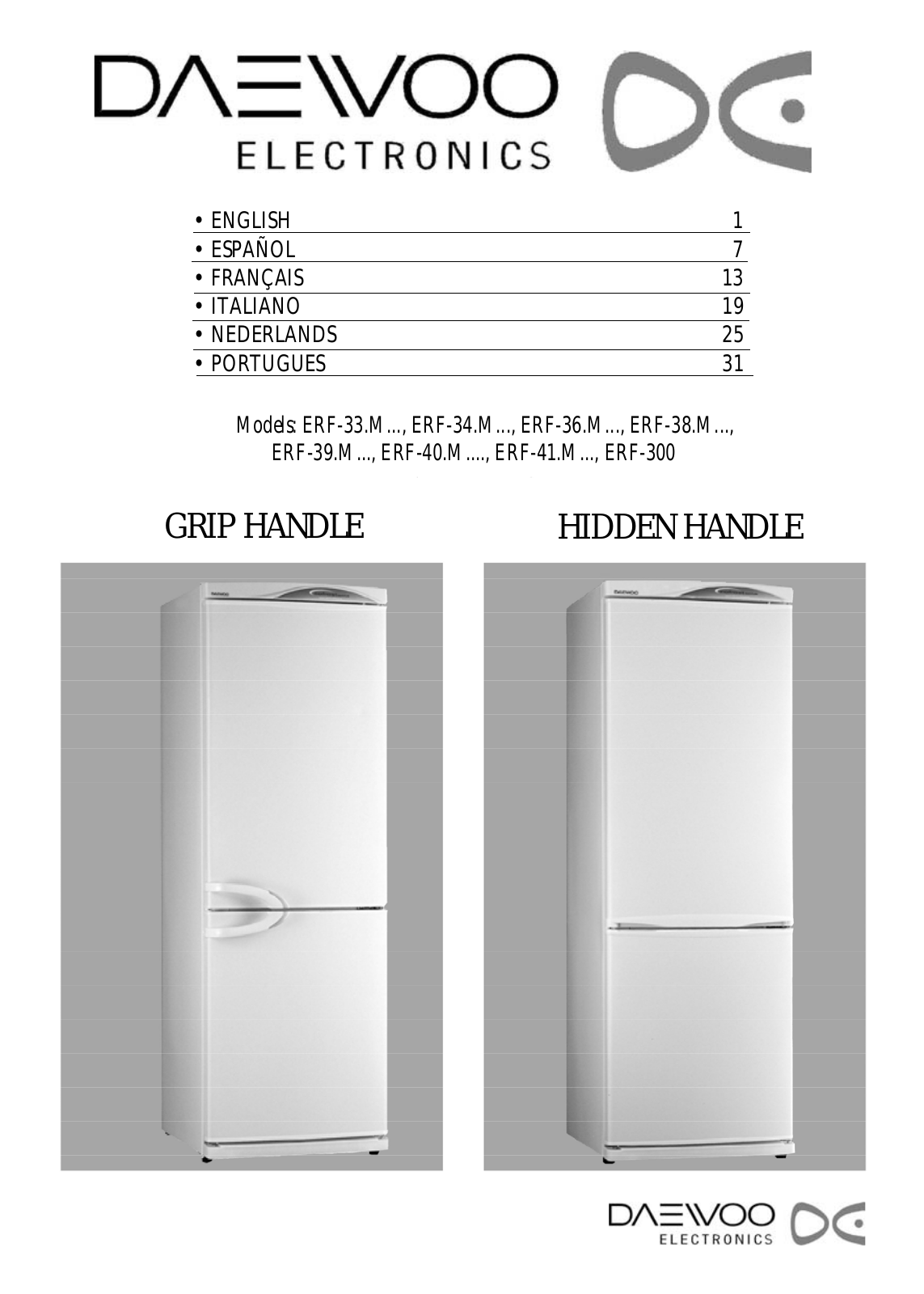 DAEWOO ERF364MBB User Manual