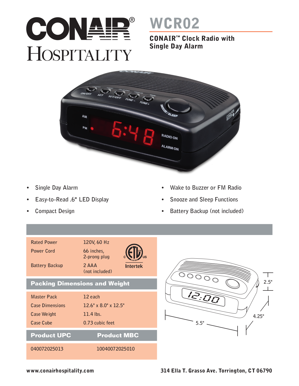 Waring WCR02 User Manual