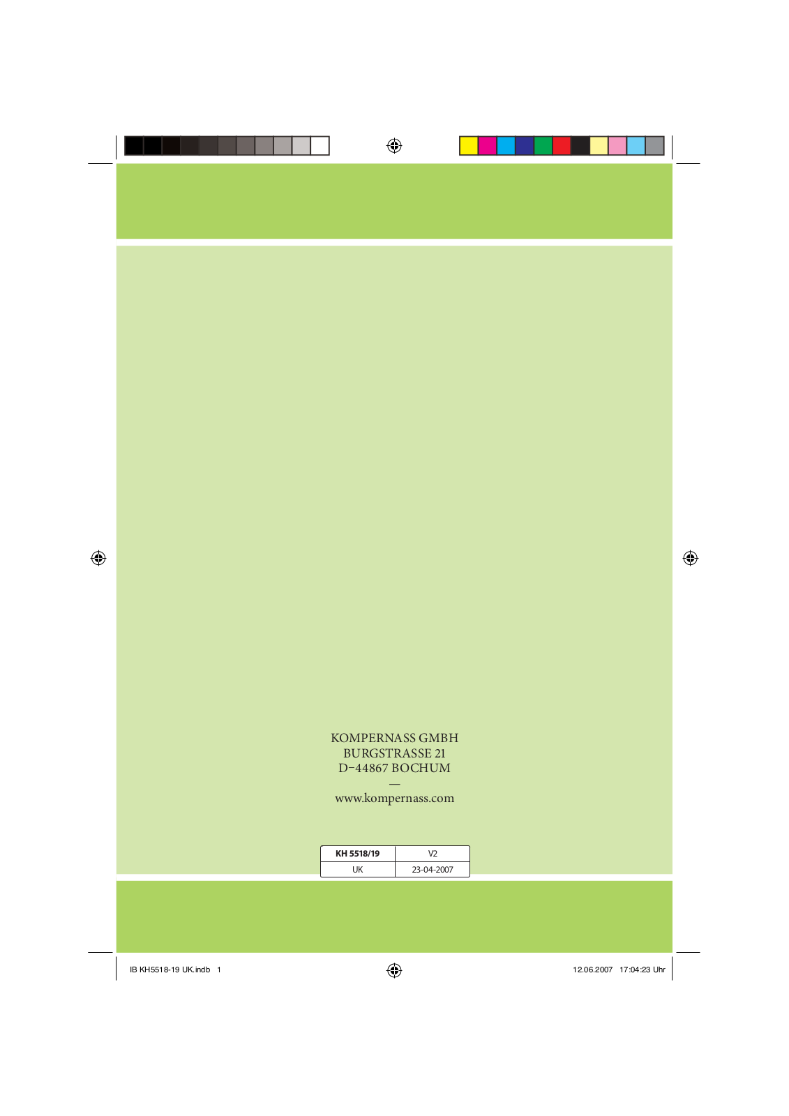 Kompernass KH 5519, KH 5518 User Manual