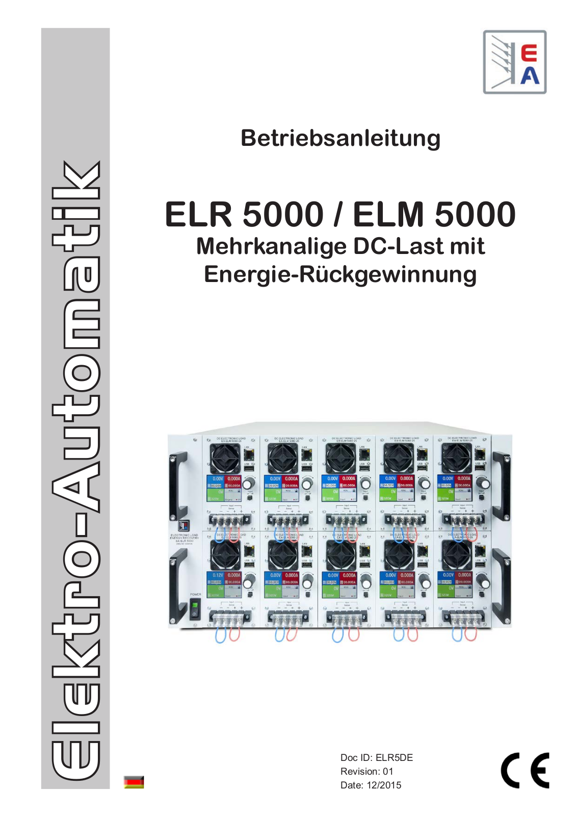 EA Elektro Automatik ELR 5000, ELM 5000 operating manual