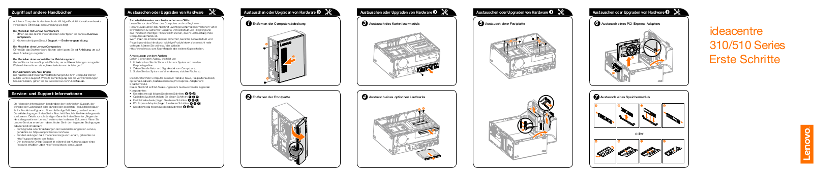 Lenovo Ideacentre 310-15IAP, Ideacentre 310-15ASR, Ideacentre 510-15IKL, Ideacentre 510-15ABR Quick Start Guide