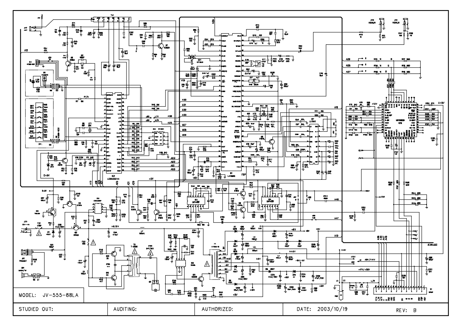 MIYOTA JV-A555, VT-5001 Schematic - ManualMachine.com