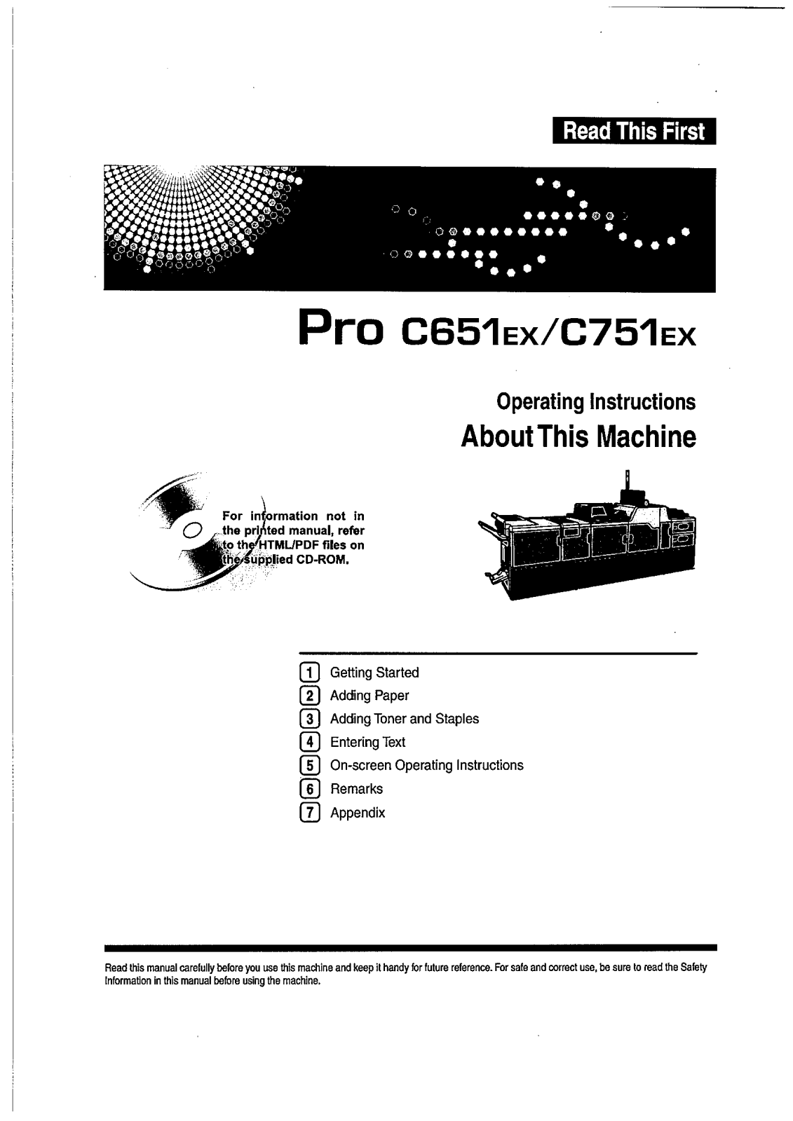 Ricoh RFTAU01 User Manual