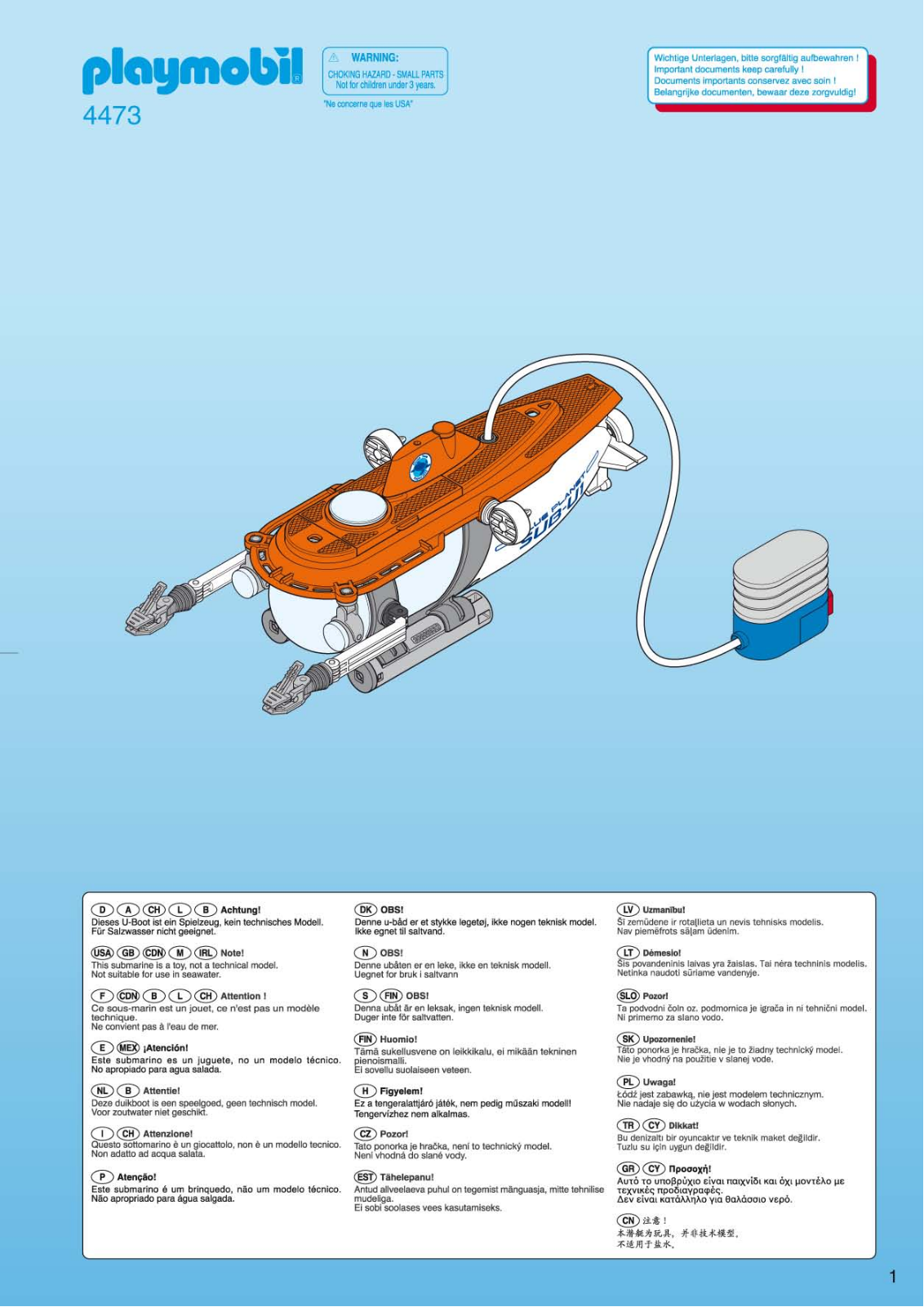 Playmobil 4473 Instructions